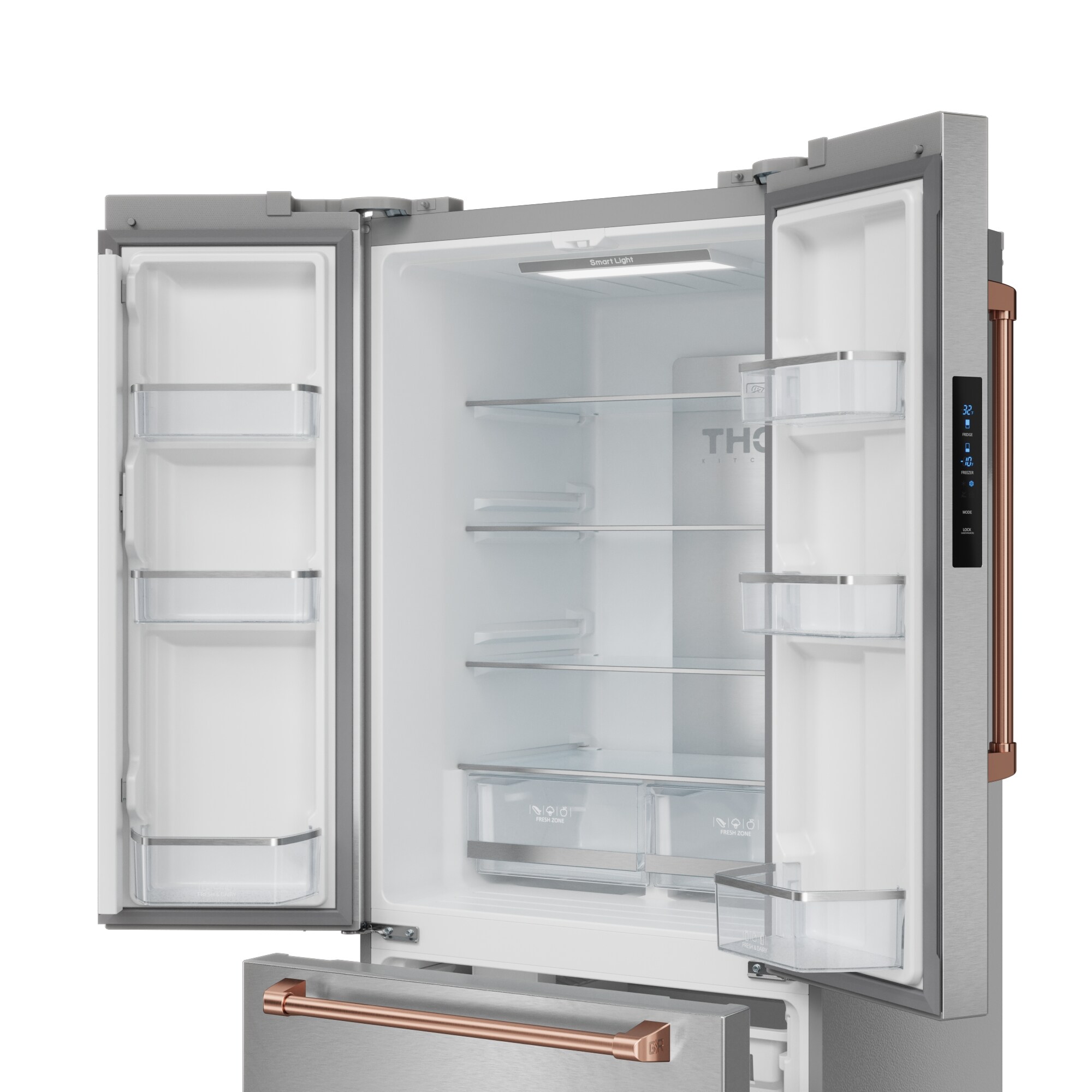 Thor Kitchen RF3017FFD99-RSG French-Door-Refrigerators - View #7