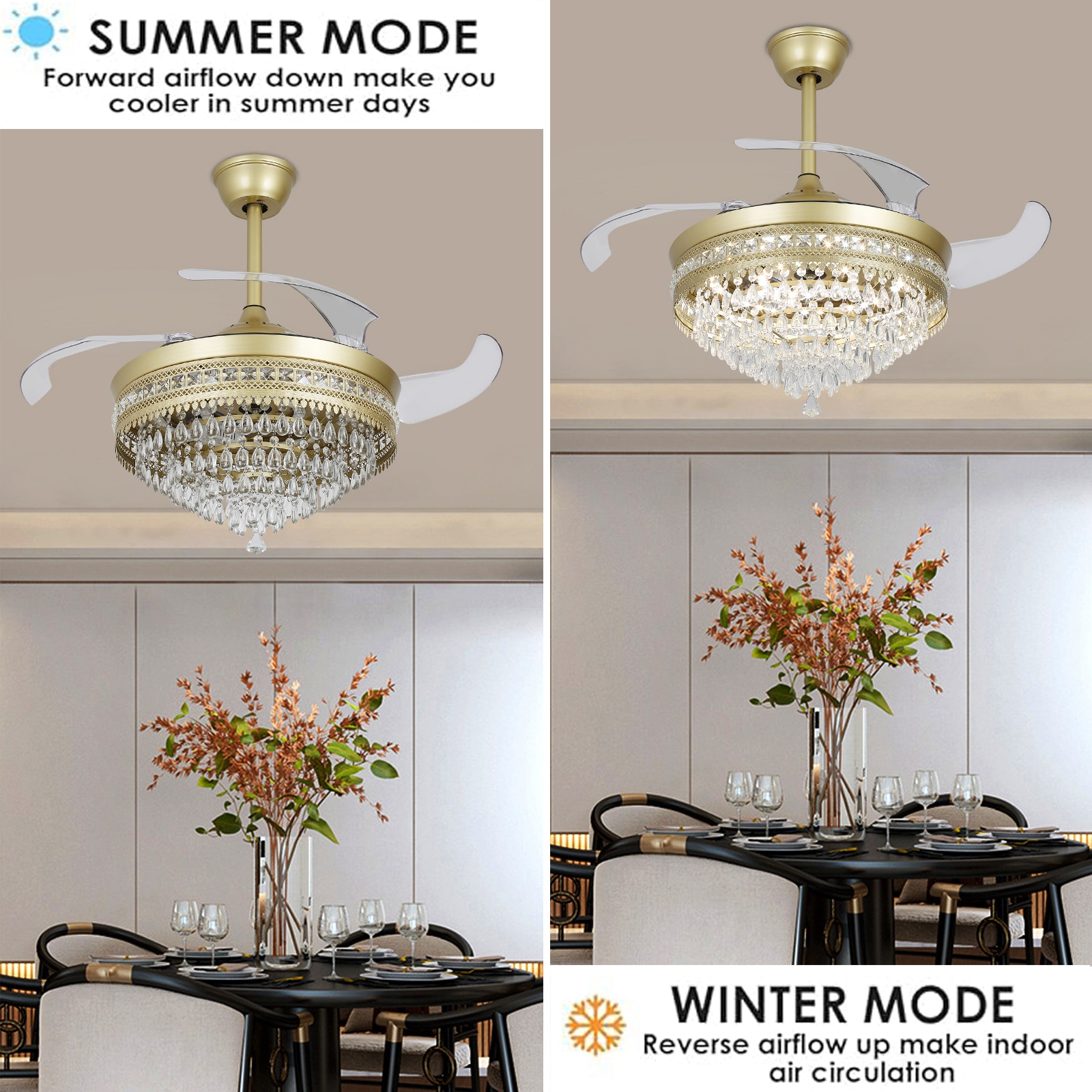 Oukaning JZUCOD-01280099 Ceiling-Fans - View #3
