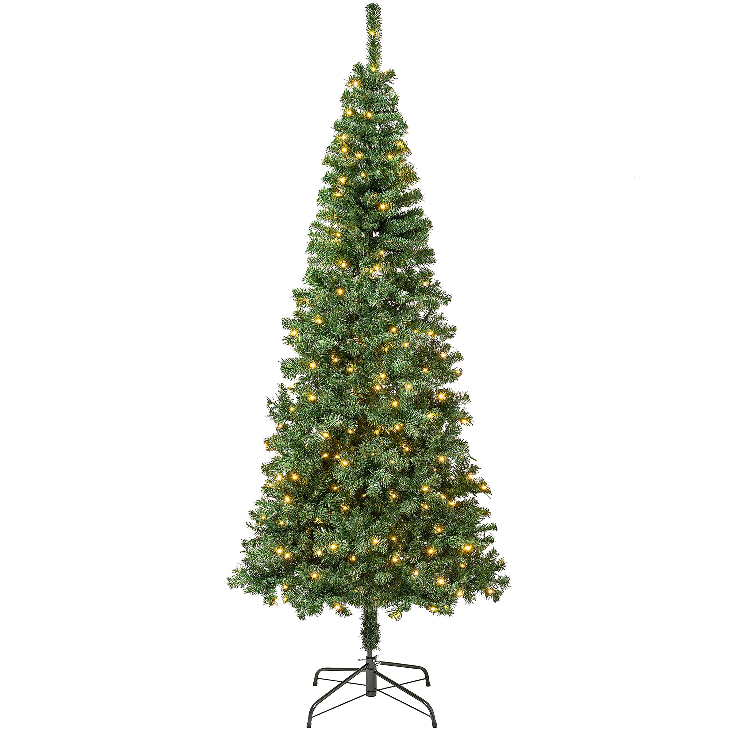 National Tree Company 7.5-ft Pre-lit Artificial Christmas Tree with LED ...