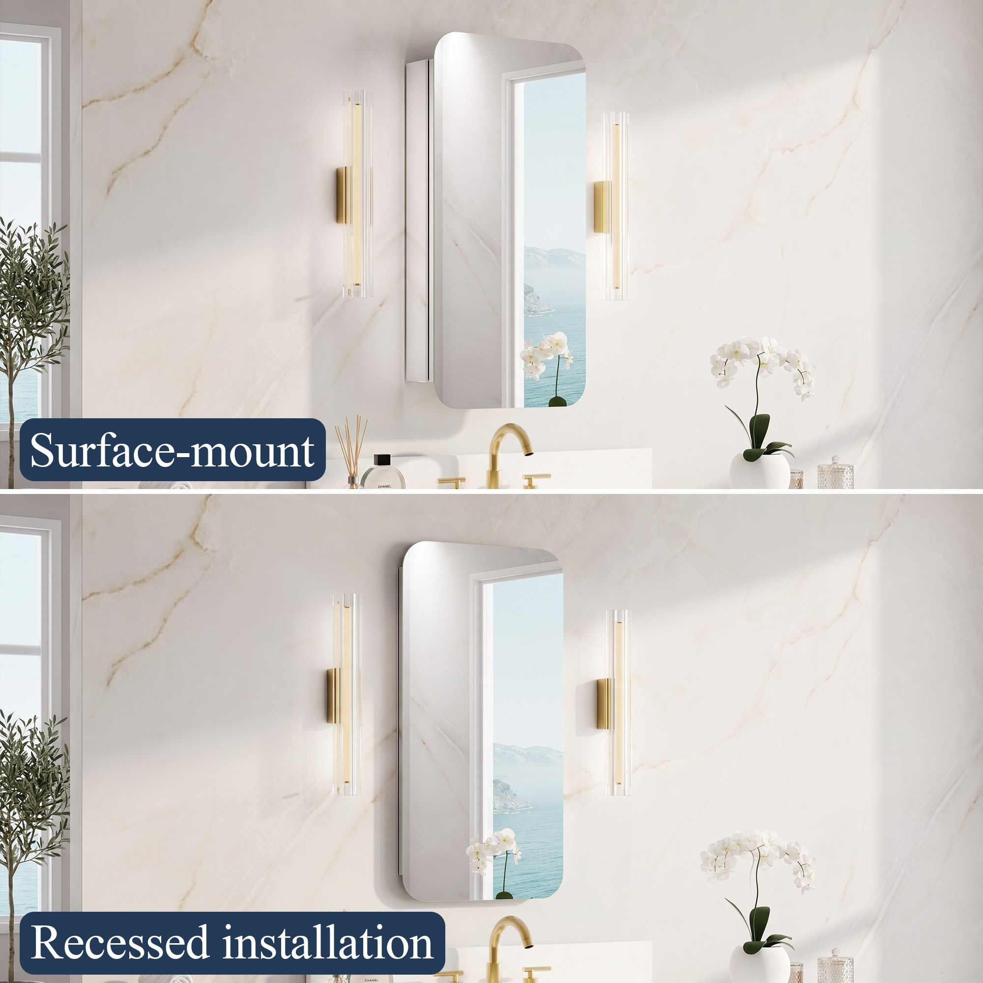 Forclover HBV-B062247 Bathroom-Medicine-Cabinets - View #7