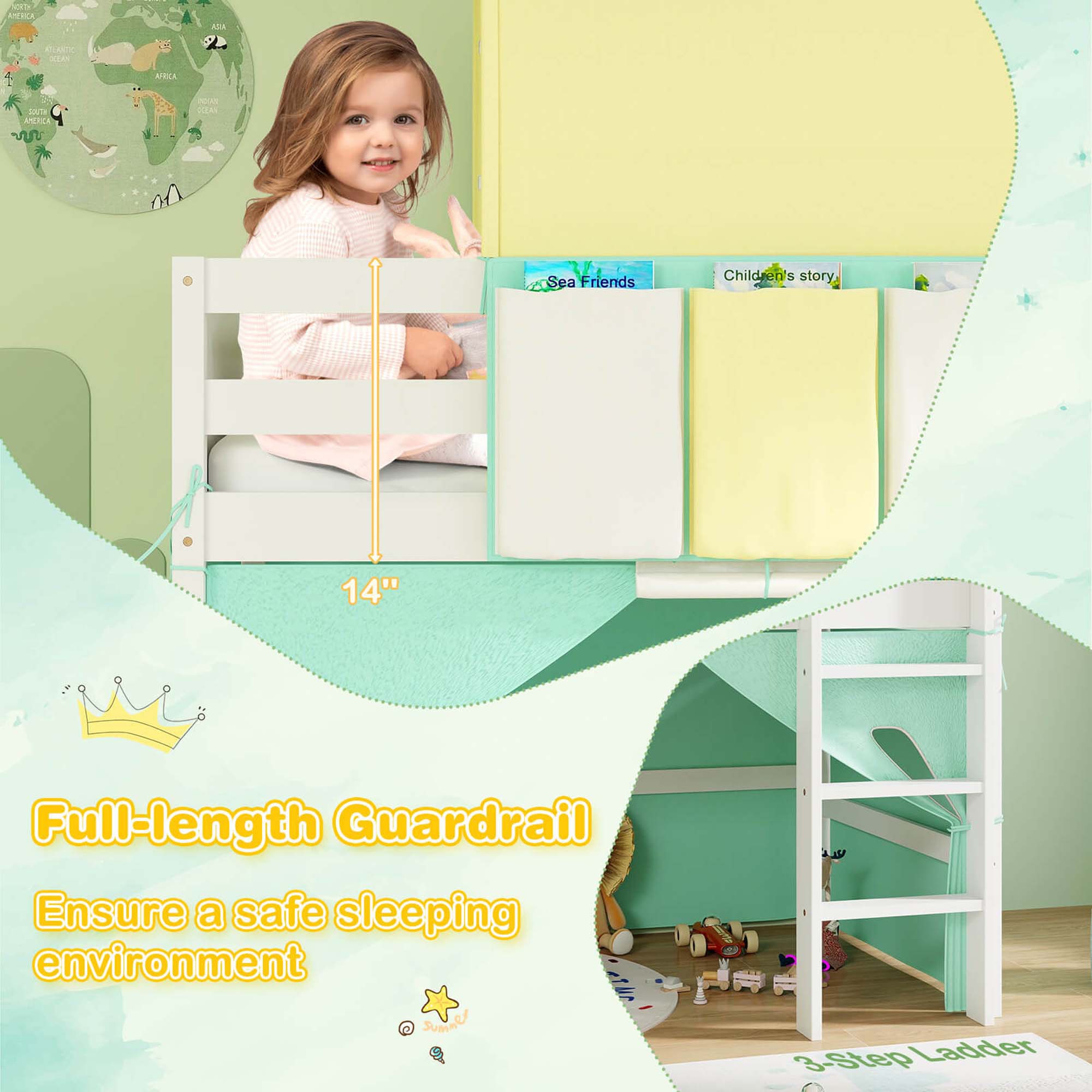 Costway HCST02597 Bunk-Beds - View #3