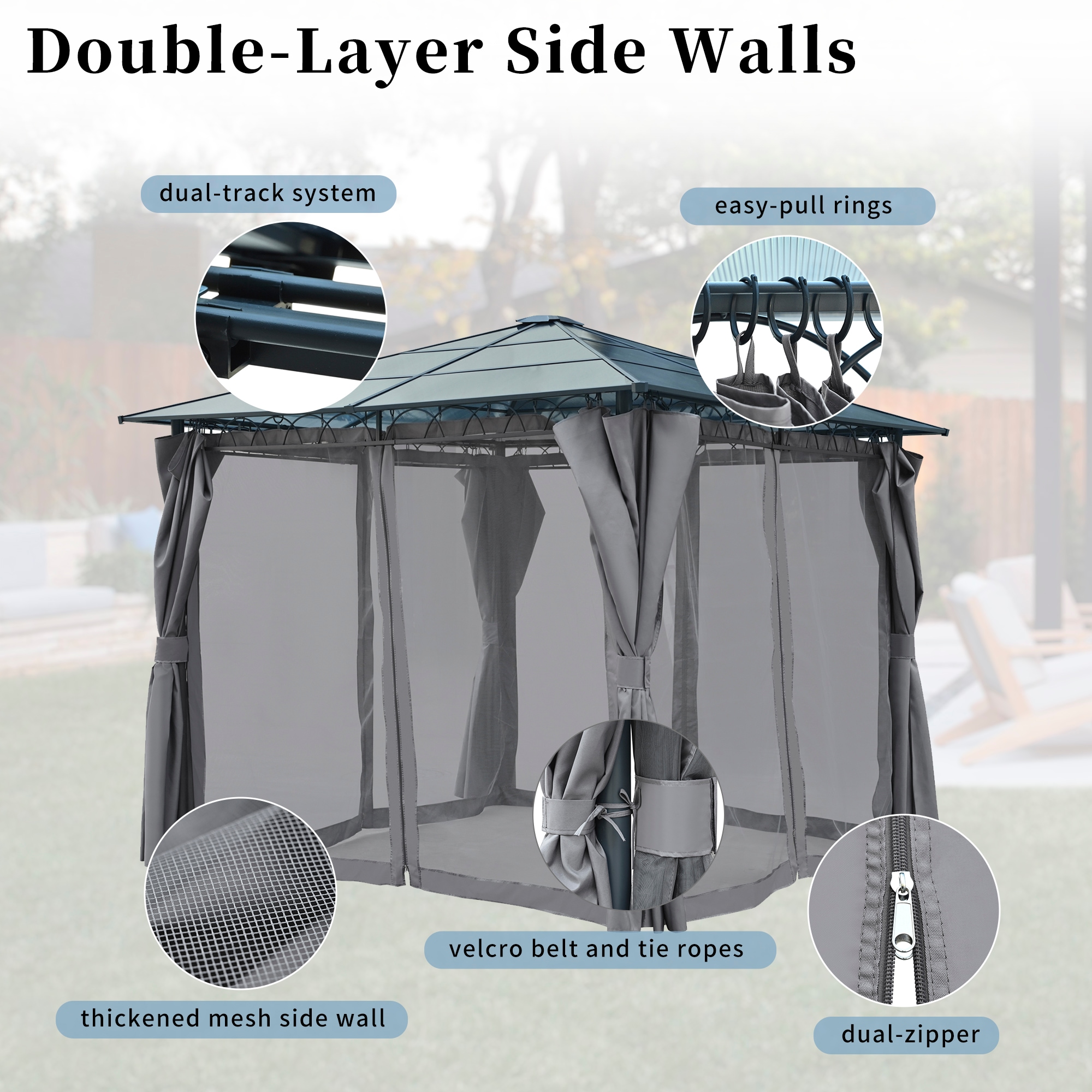 ModernLuxe L-TM000025AAE Wood-Resin-Gazebos - View #6