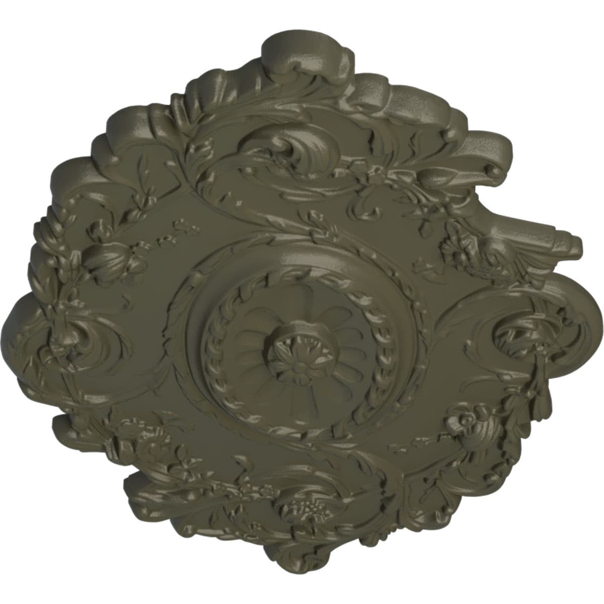 Ekena Millwork CM30SGWHF Ceiling-Medallions - View #2
