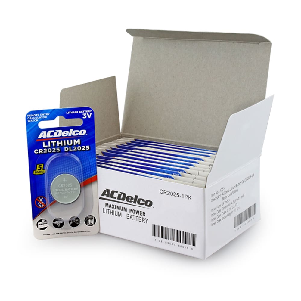 ACDelco AC665 Lithium Coin cell Assembly Cell Batteries 24 -Pack