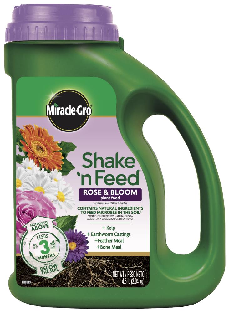 Miracle-Gro 3002210 Shake 'N Feed Rose and Bloom 4.5-lb 10-18-9 Flower Food