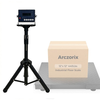 Arczorix Adjustable Tripod Stand for Floor Scale Indicators Phones and Cameras 360 Degree Rotation Aluminum Alloy Height Adjustable 23 to 47 Inch