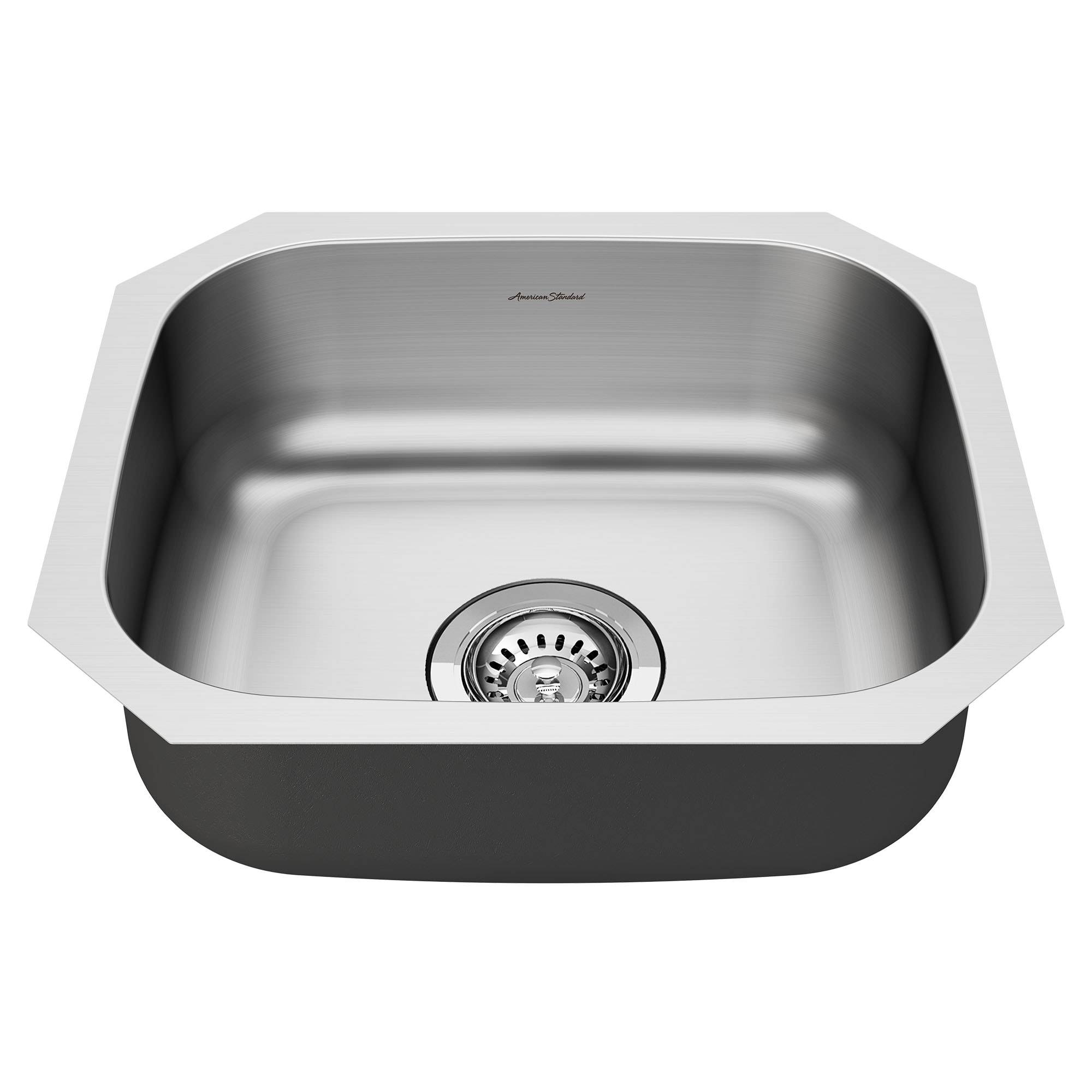 American Standard 18SB6181600S.075 Portsmouth Undermount 15.93-in x 17.81-in Stainless steel Single bowl 18 -Gauge Kitchen Sink