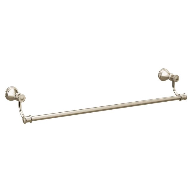 Moen Belfield 24-in Polished Nickel Wall Mount Single Towel Bar Moen Belfield 24-in Polished Nickel Wall Mount Single Towel Bar
