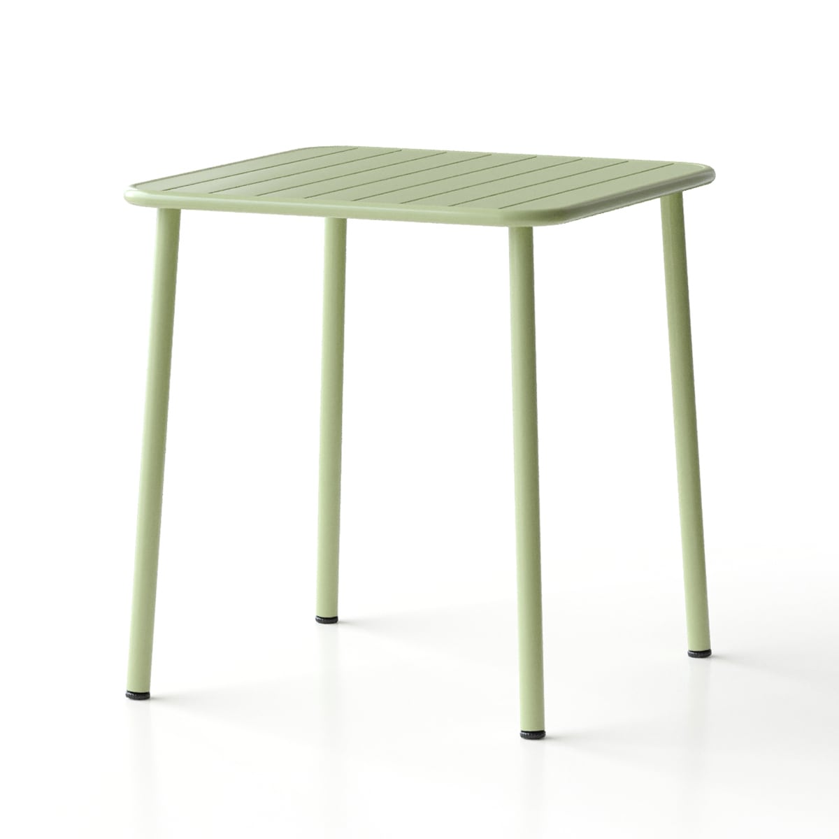 Tatayosi Z-8P308266 Patio square table (green) outdoor courtyard table villa open air dining table waterproof table retro American modern simple balcony table coffee table