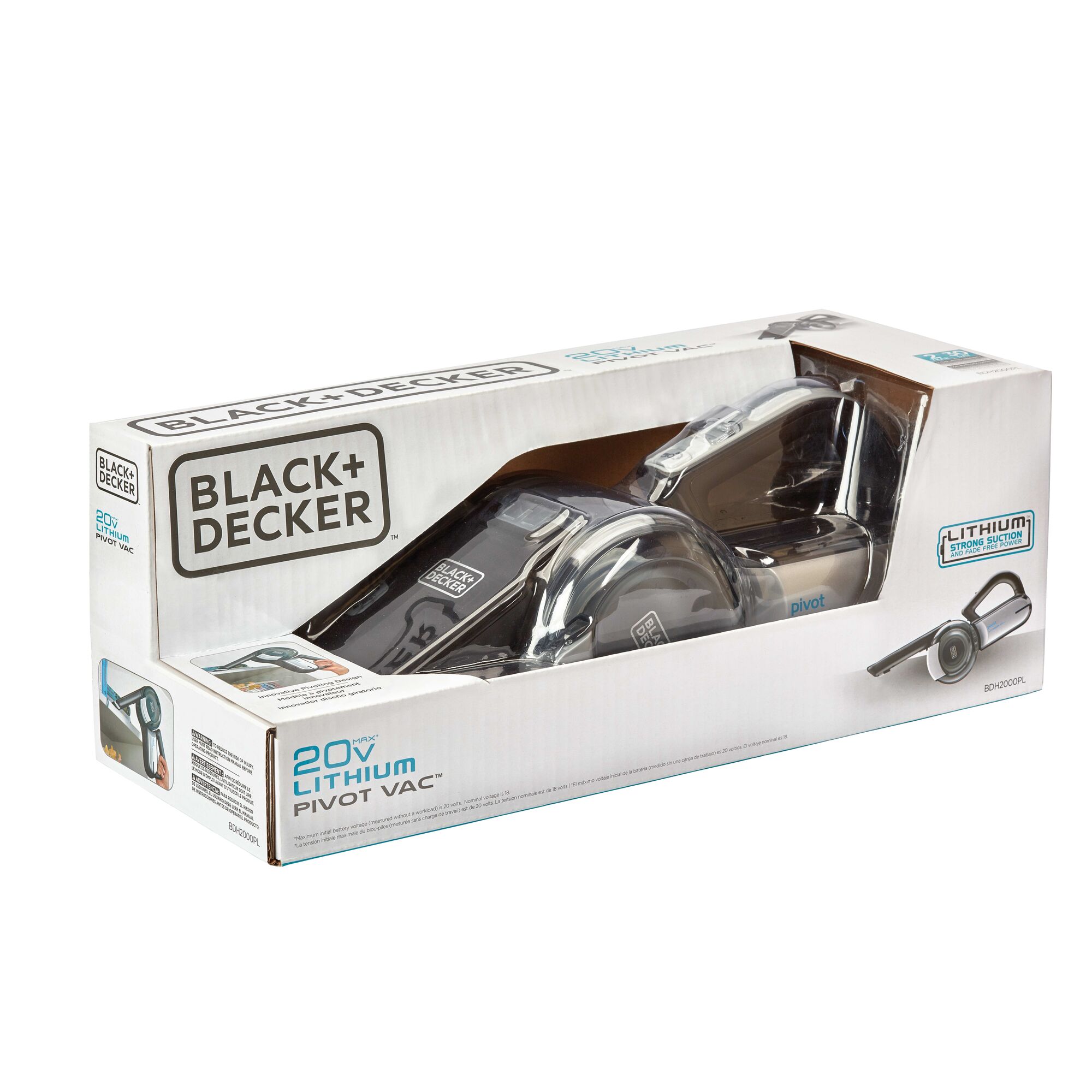 BLACK+DECKER 20V Max Handheld Vacuum, Cordless, Grey  (BDH2000PL)