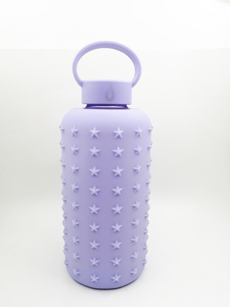 Glass Water Bottle with Silicone Sleeve - HydroJug