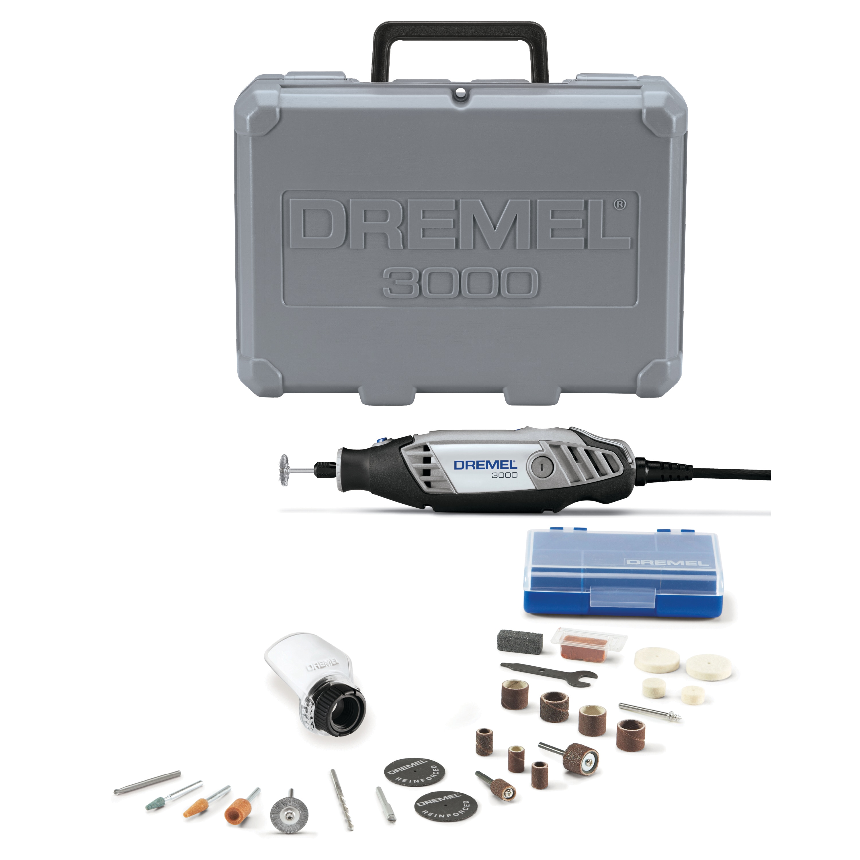 Dremel 3000 28-Piece Variable Speed Corded 1.2-Amp Multipurpose Rotary Tool with Hard Case