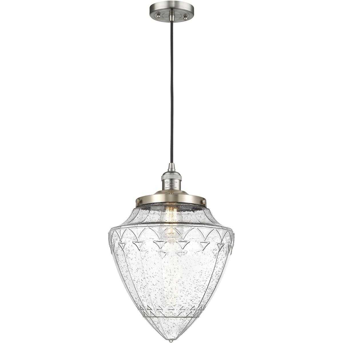 Innovations Lighting 2417989 201C-SN-G664-12 Franklin Restoration Bullet Mini Pendant