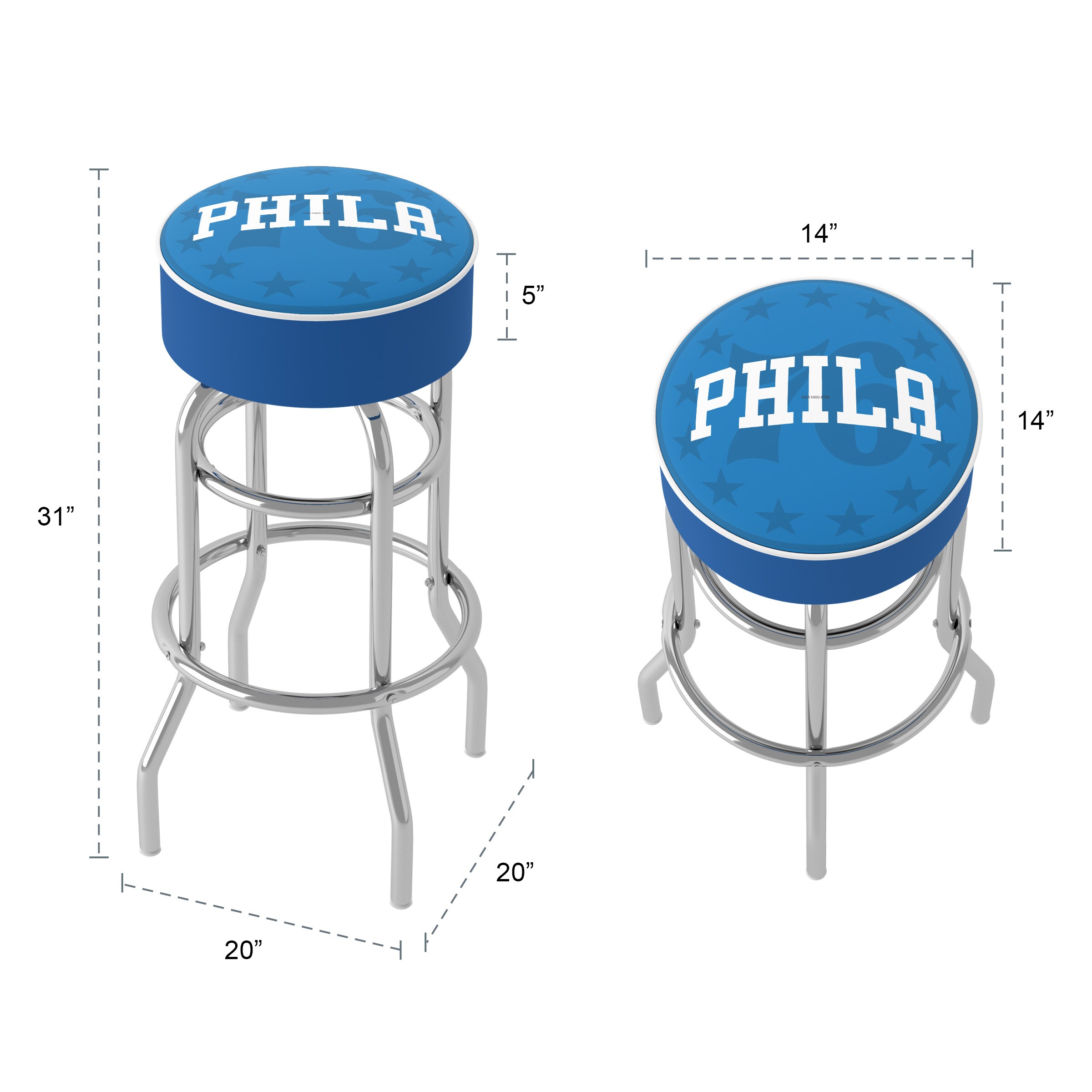 Trademark Gameroom NBA1000-PH2-TWN stools - View #5