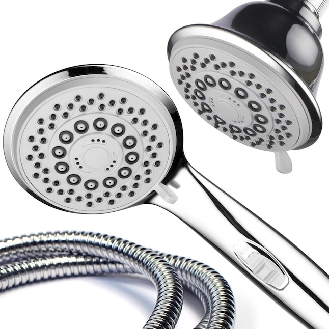 HotelSpa Chrome Round Dual/Combo Shower Head 2.5-GPM (9.5-LPM) in the ...
