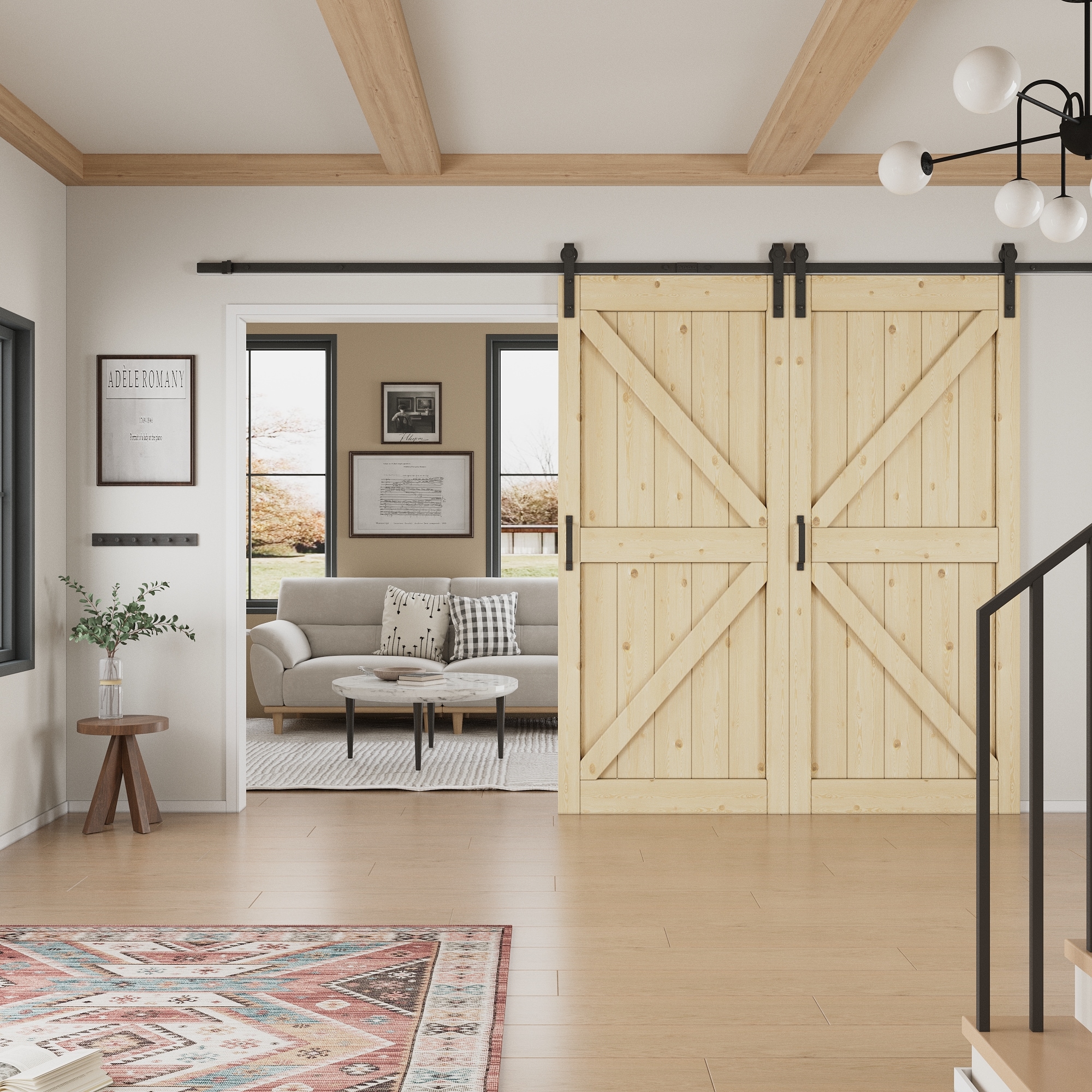 JUJUBON IN-BDPN-K-BD1-72 Barn-Doors - View #3