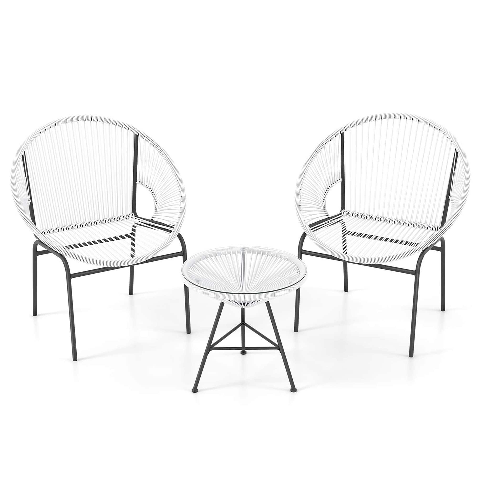 Costway HCST03736 3 -Piece Patio Conversation Set