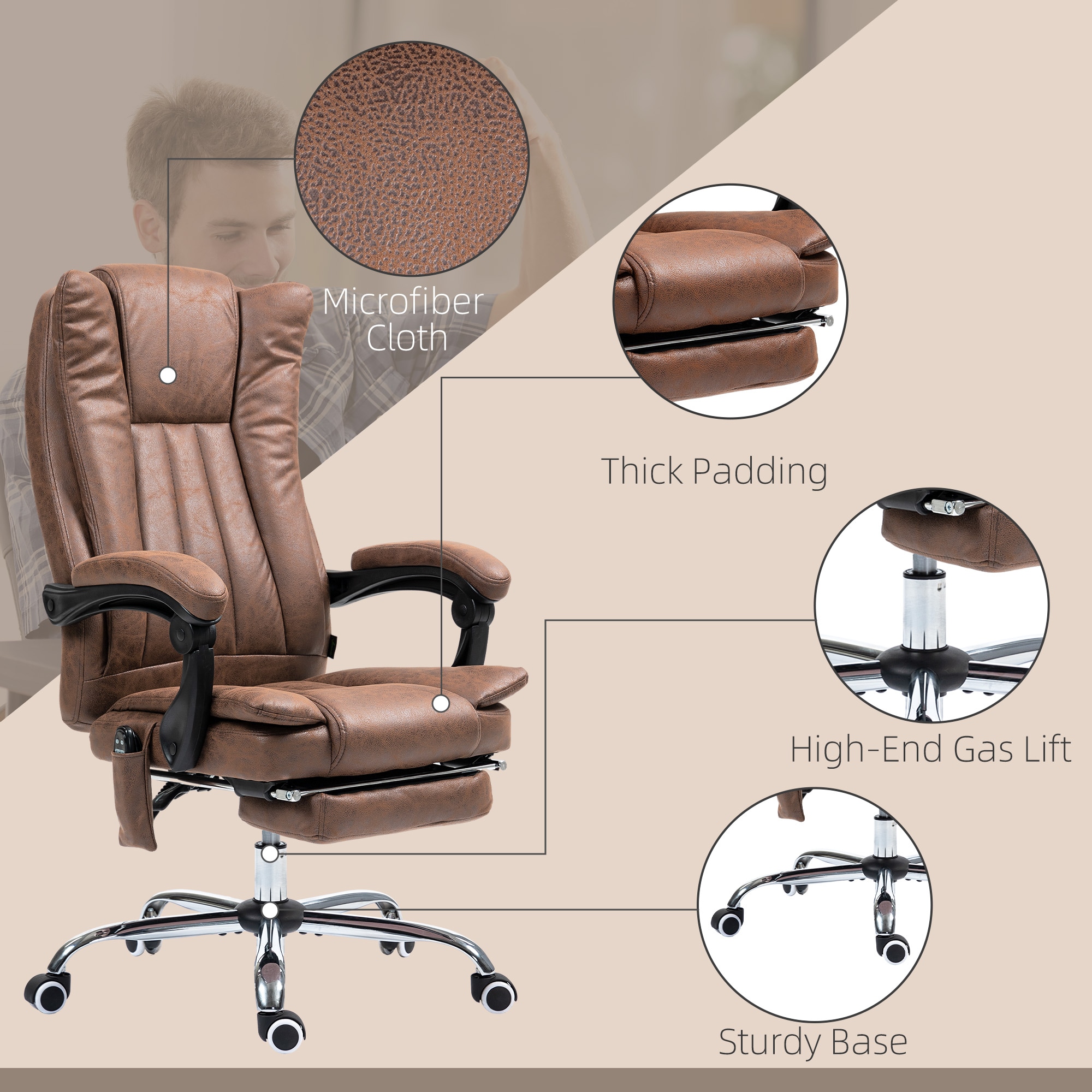 Vinsetto 921-246V81BN Office-Chairs - View #9