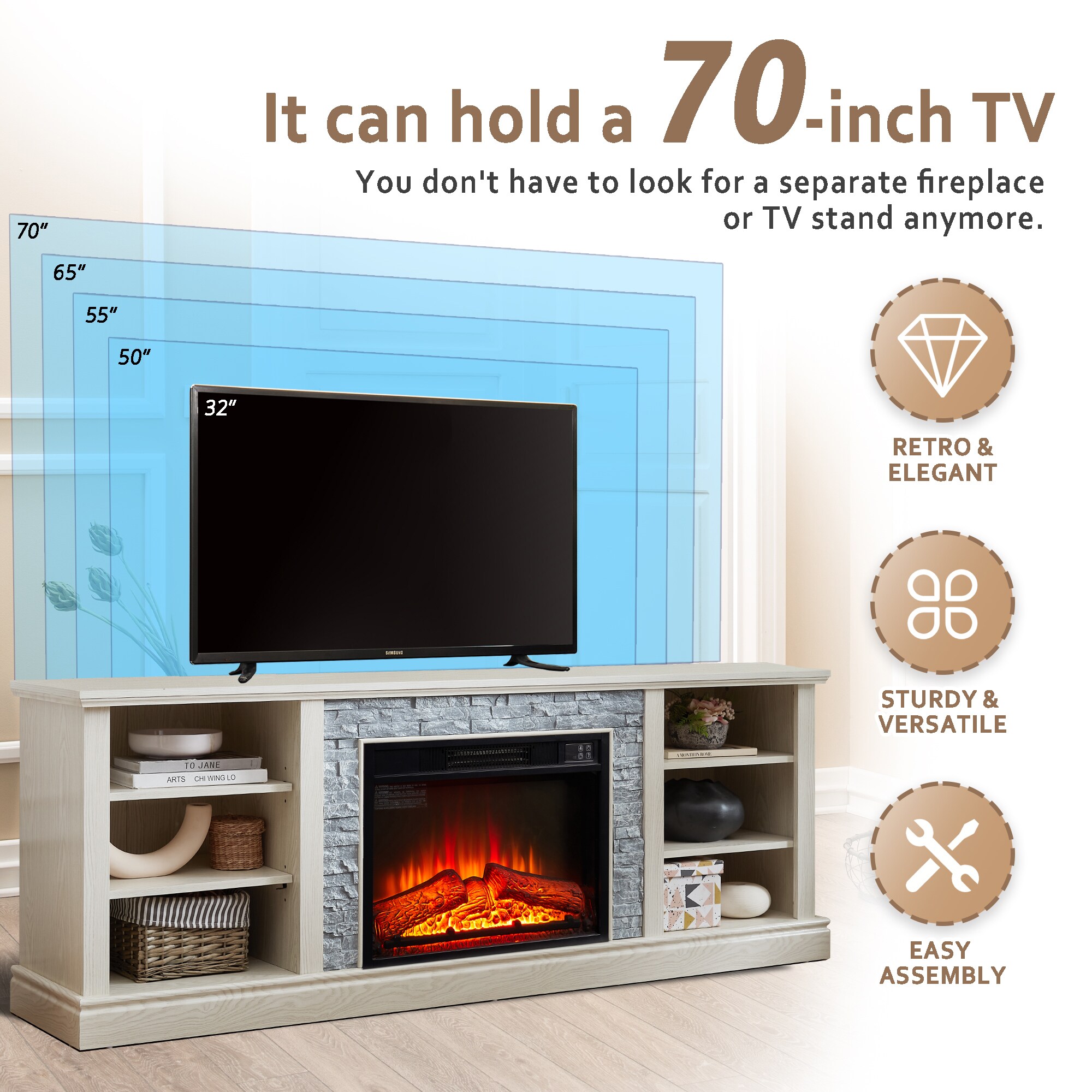 Sunrinx MG8-FP-14 Electric-Fireplaces - View #5