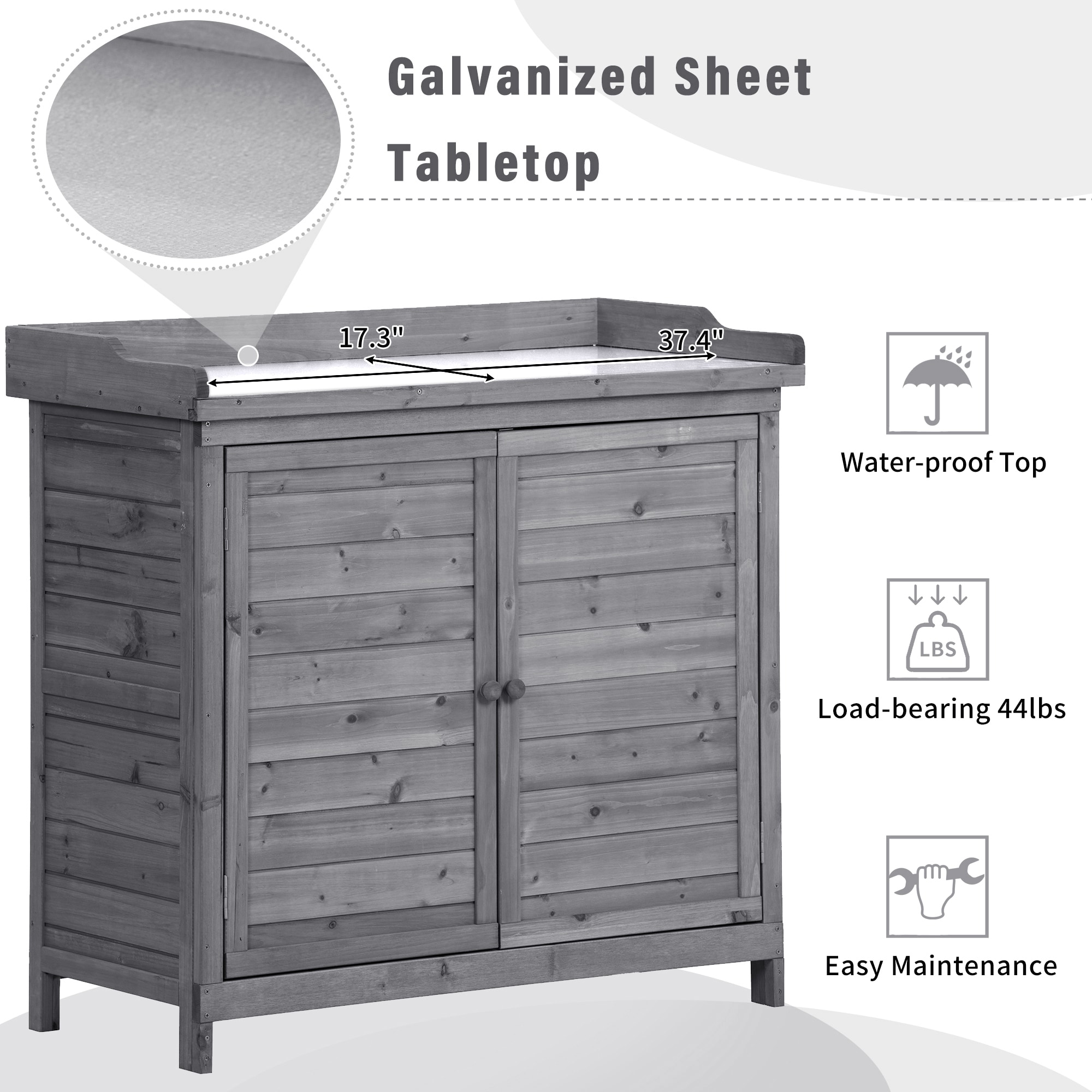Kahomvis G243-QP717-17 Potting-Benches - View #5