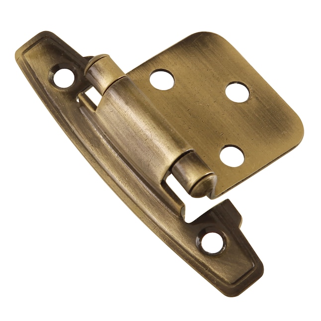 Hickory Hardware 10-Pack 3/8-in Overlay 105-Degree Opening Winchester Brass  Self-closing Soft Close Inset Cabinet Hinge in the Cabinet Hinges  department at