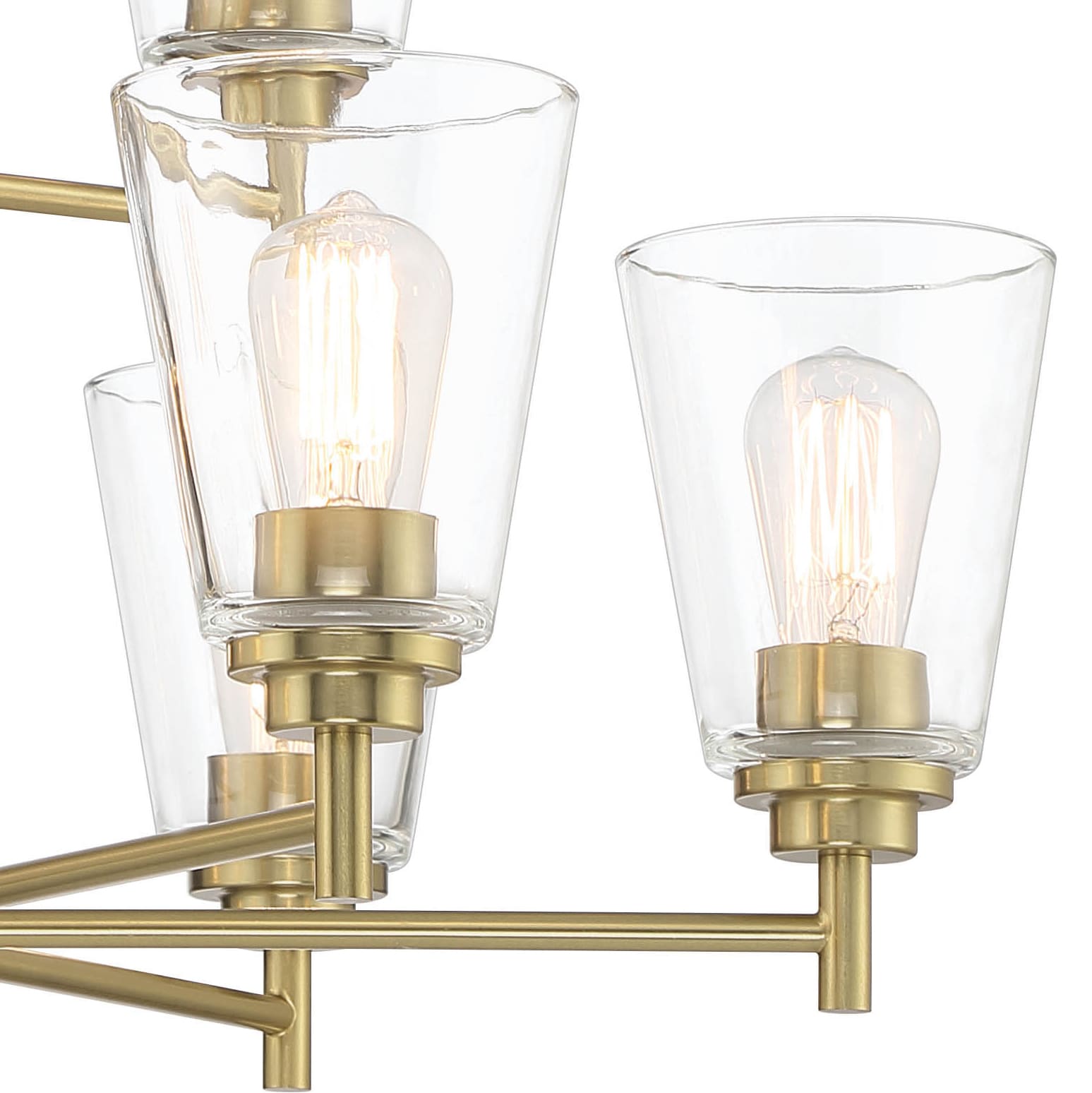 Westin 9-Light Chandelier with Clear Glass Shades