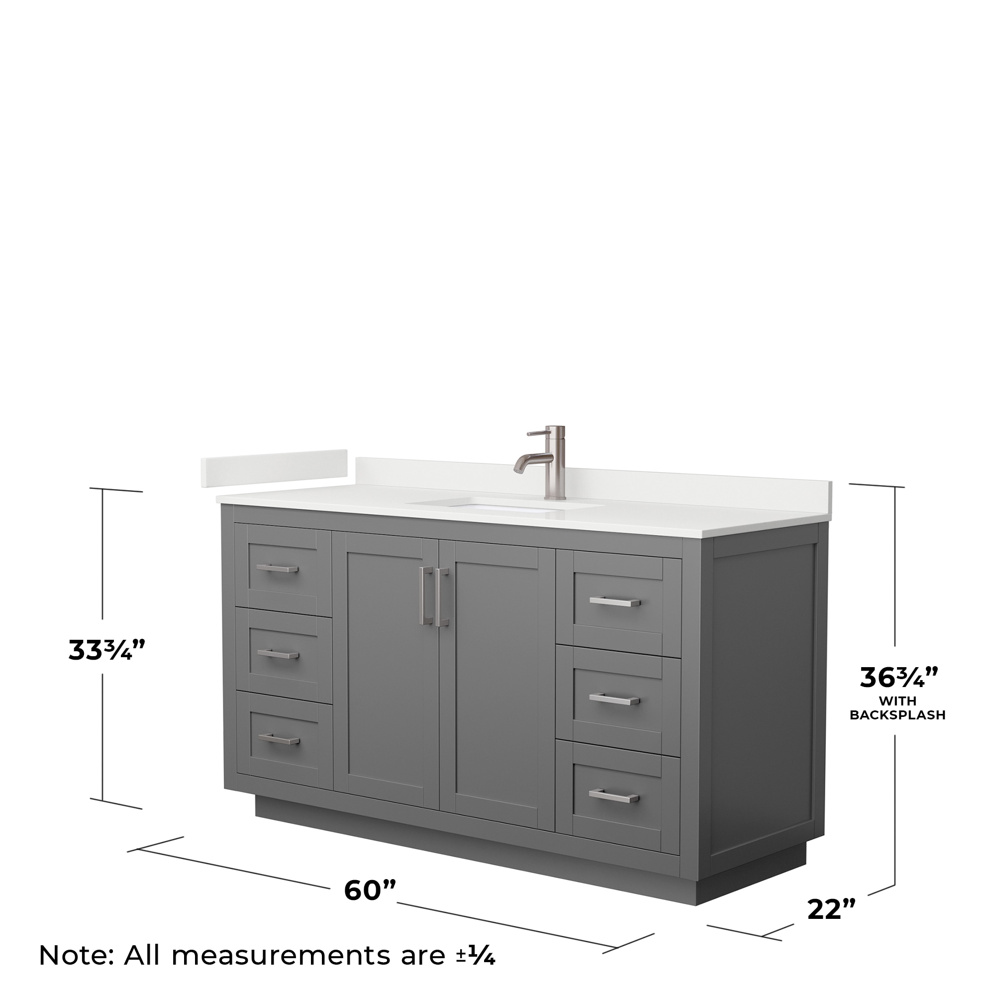 Wyndham Collection WCF292960SKGWQUNSMXX Bath-Vanity-Combo - View #5