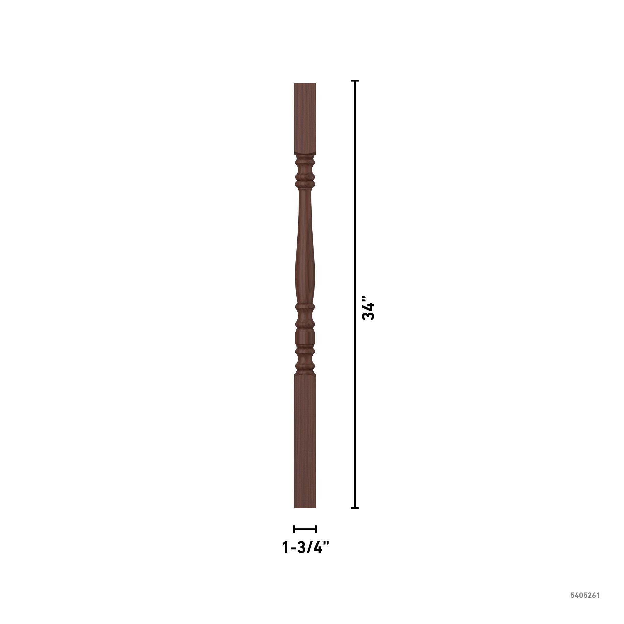 L.J. Smith Stair Systems S-5005-W 34 Interior-Stairpart-Balusters - View #4