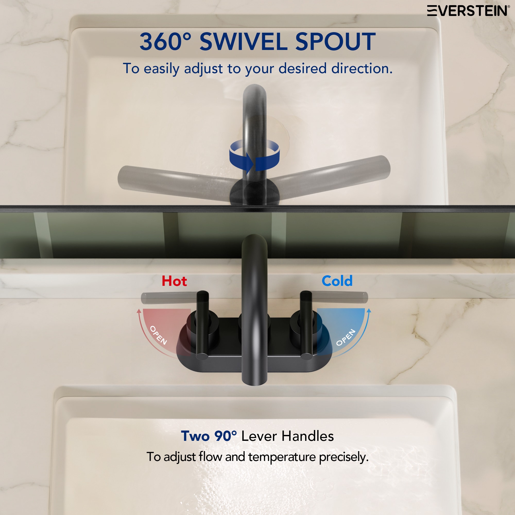 EVERSTEIN Q-902-OTOP Lavatory-Faucets - View #3