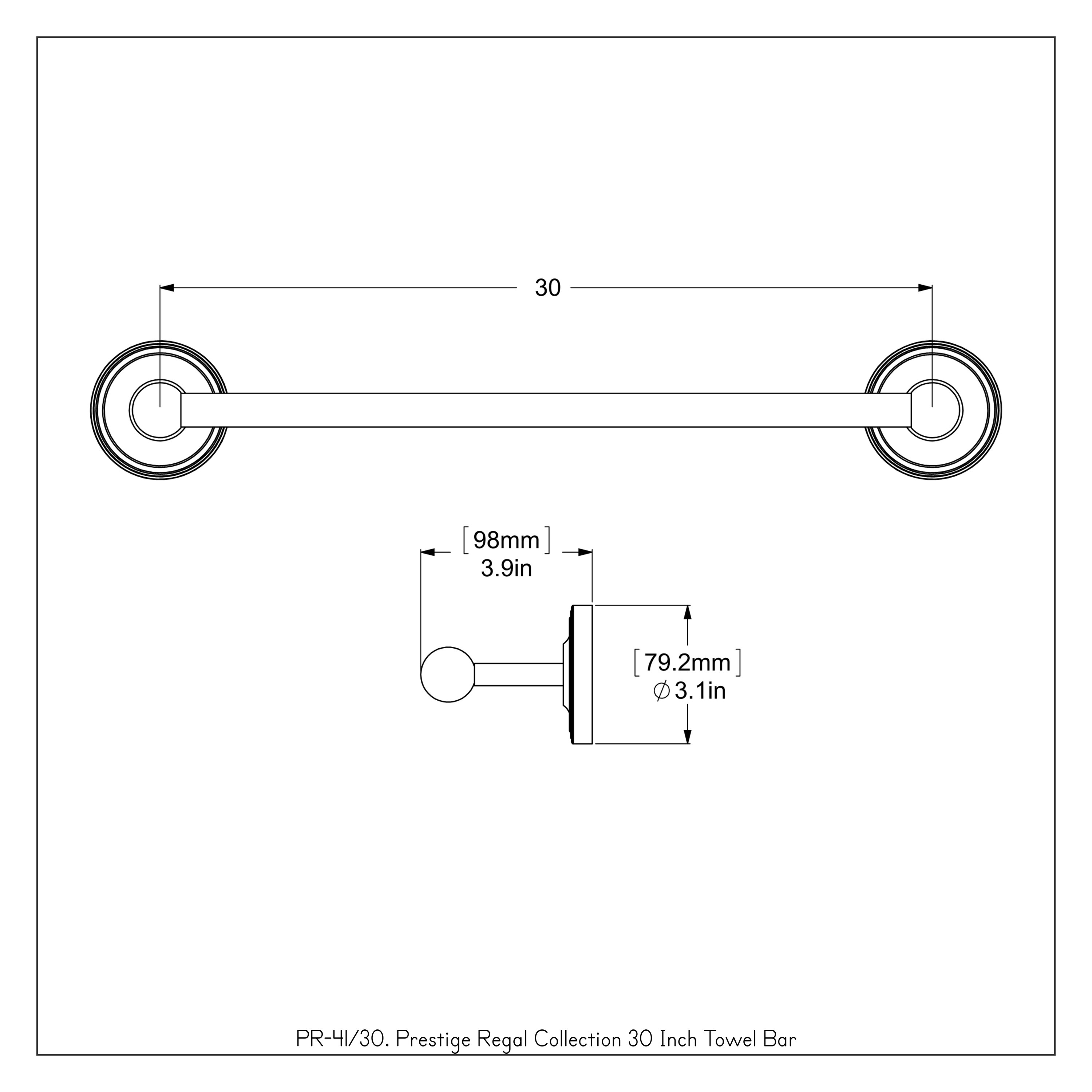 Allied Brass PR-41/30-GYM d060350 - View #3