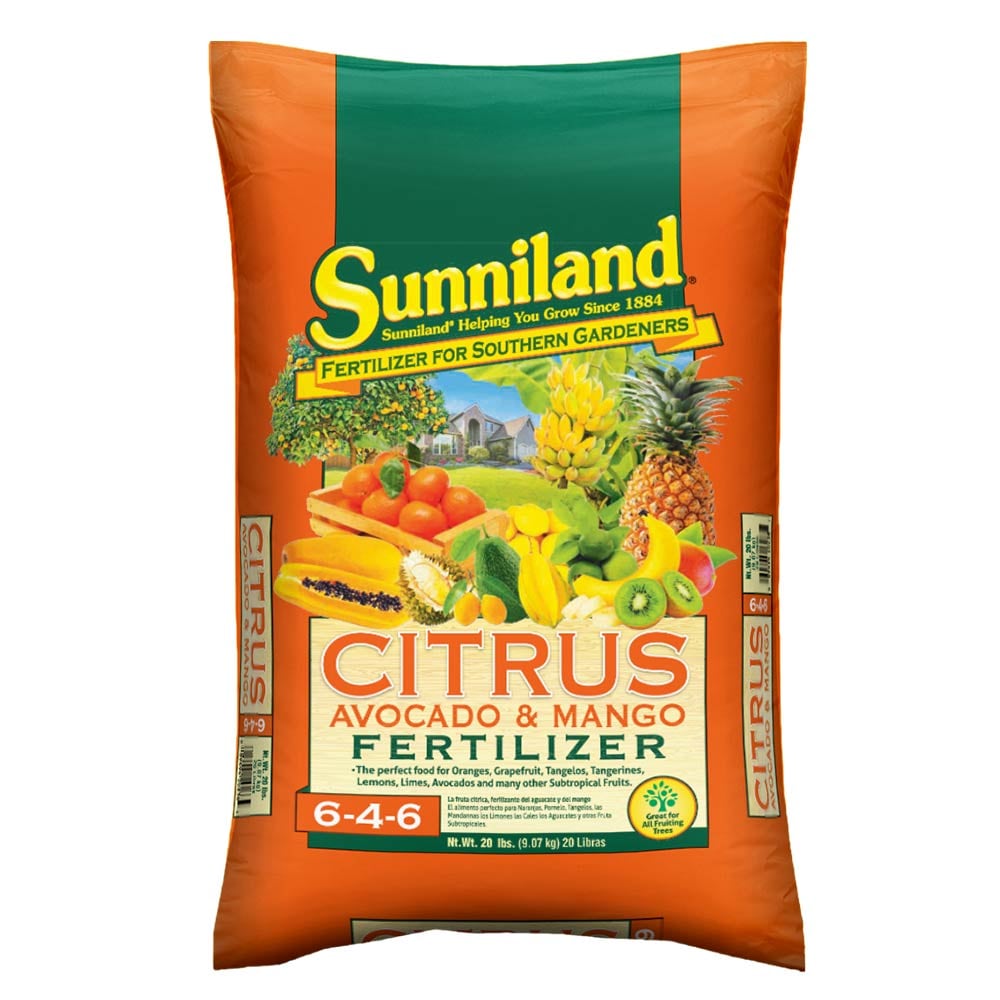 Sunniland 20-lb 6-4-6 Natural Citrus Avocado and Mango Food Granules