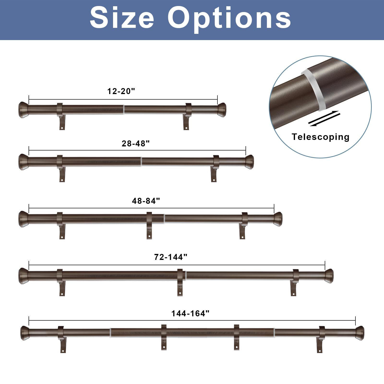 AKSCYZM LAK0818K190 Curtain-Rods - View #5