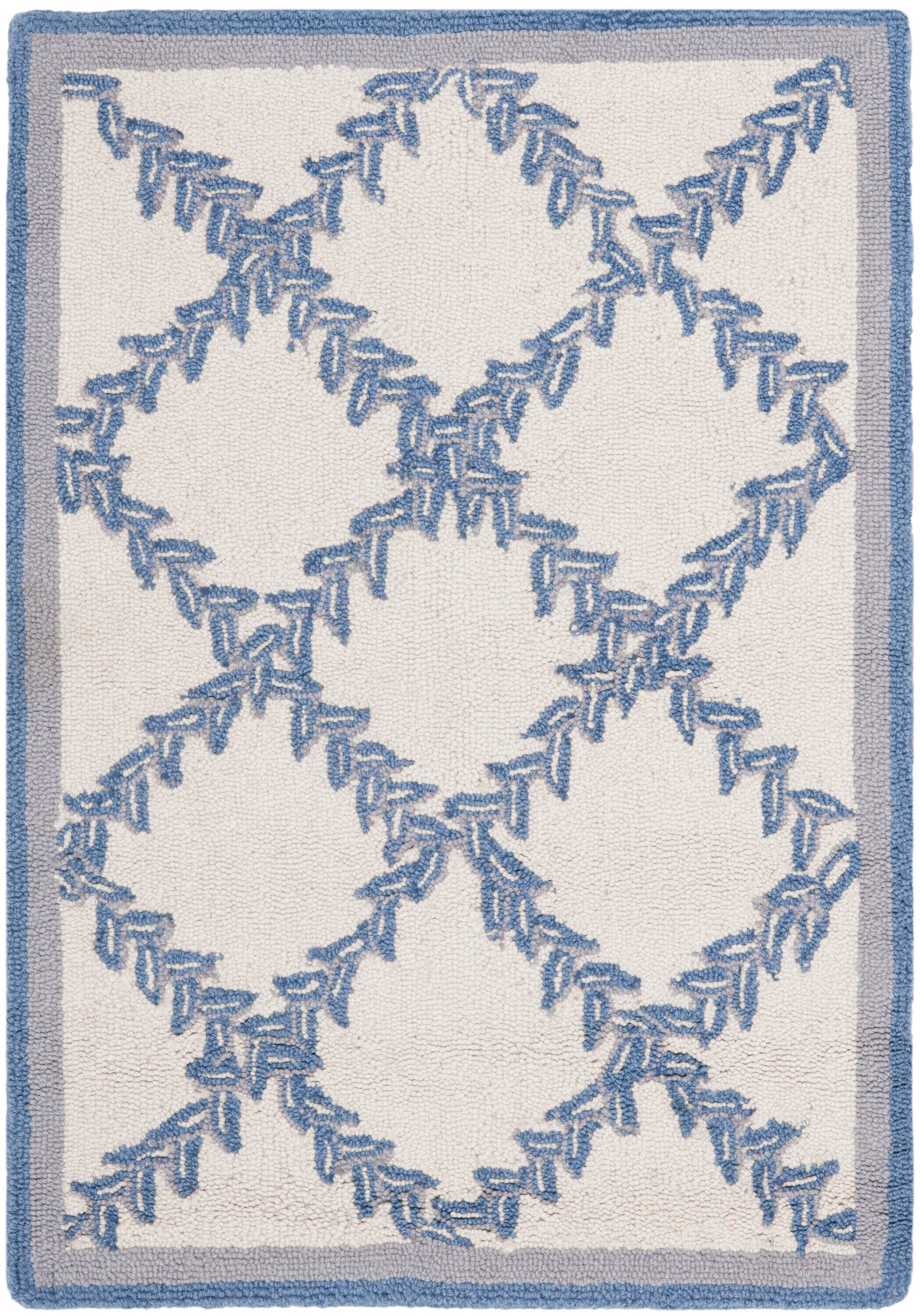Chelsea Hooked Rug 230A Iv/L.Bl 2 x 7 Rectangular Area rug