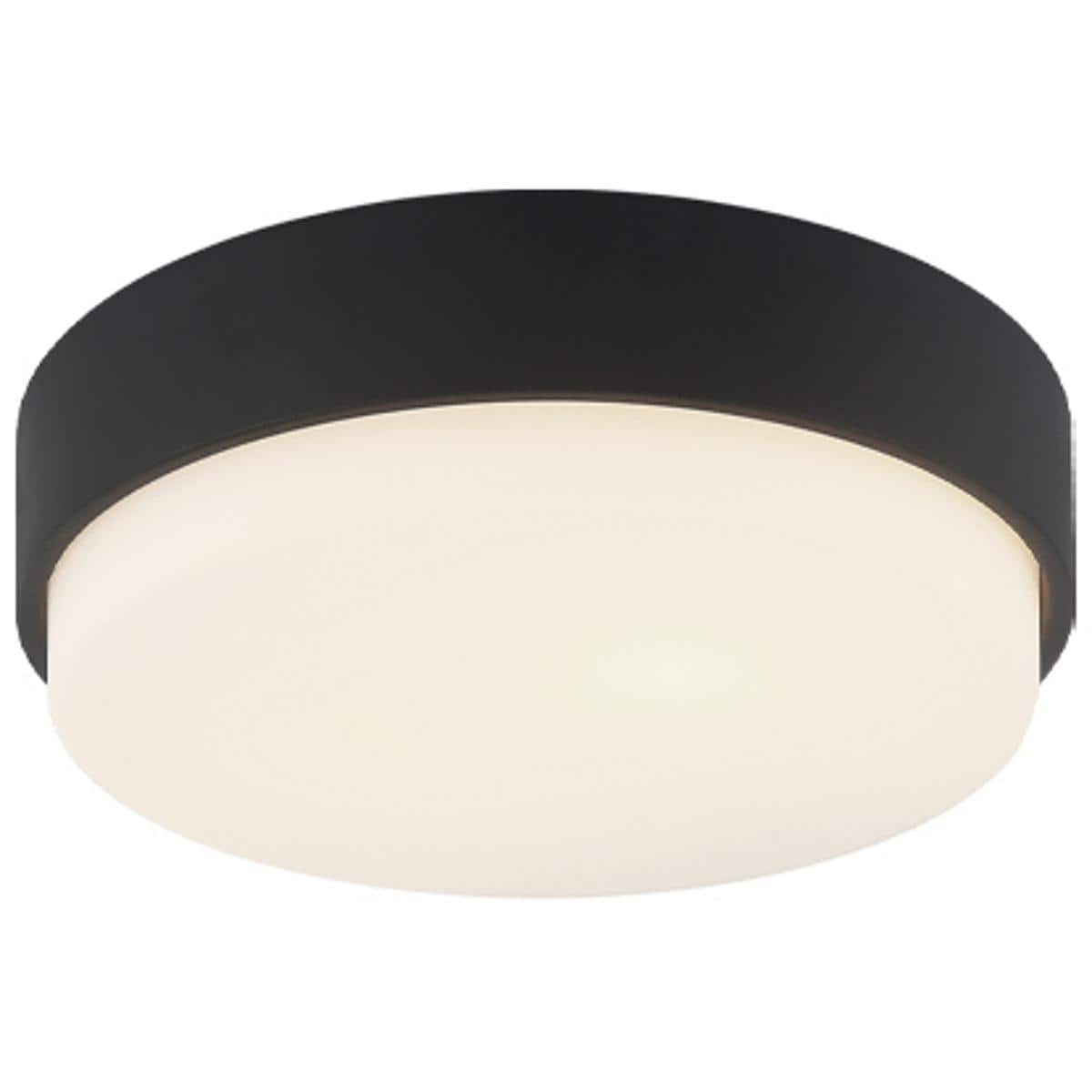 Matteo 2451140 Lighting M13202MB Quintz Flush Mount Matte Black