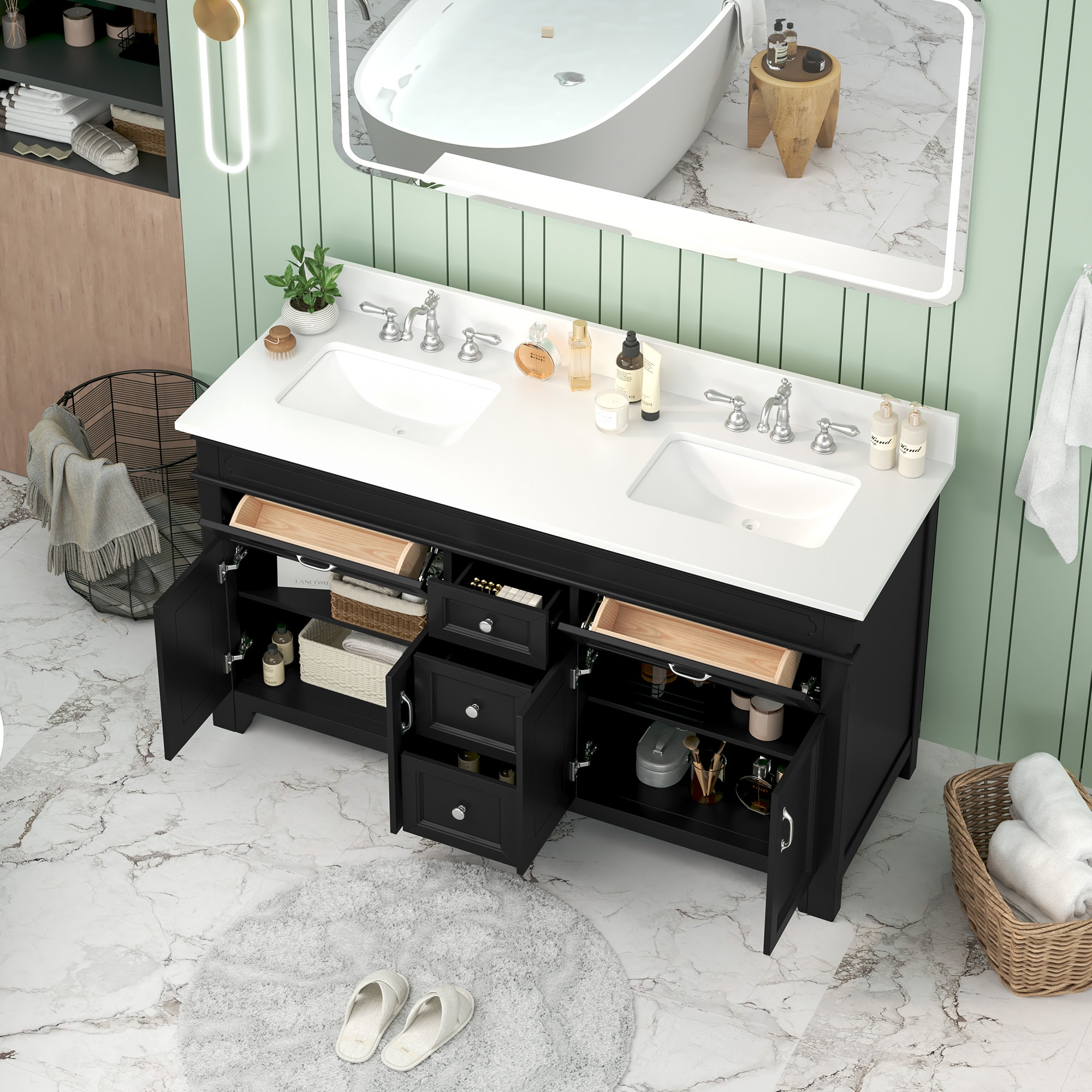 JEAREY 42YSG-WT Bath-Vanity-Combo - View #3