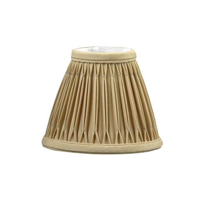 Cloth Wire 4 In X 5 Vintage Gold Silk Empire Lamp Shade The Shades Department At Com - Clip On Ceiling Light Shade Lowe S