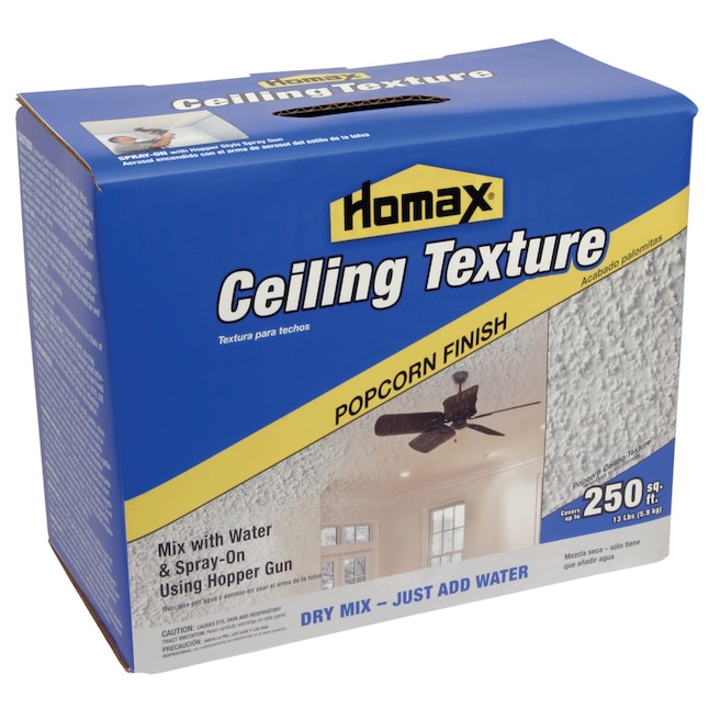 Homax 13 Lb White Popcorn Ceiling, How To Use Ceiling Texture Popcorn Spray
