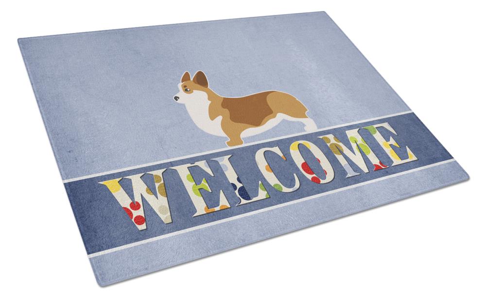 Caroline's Treasures BB5524LCB 11.25-in L x 15.75-in W Glass Cutting Board