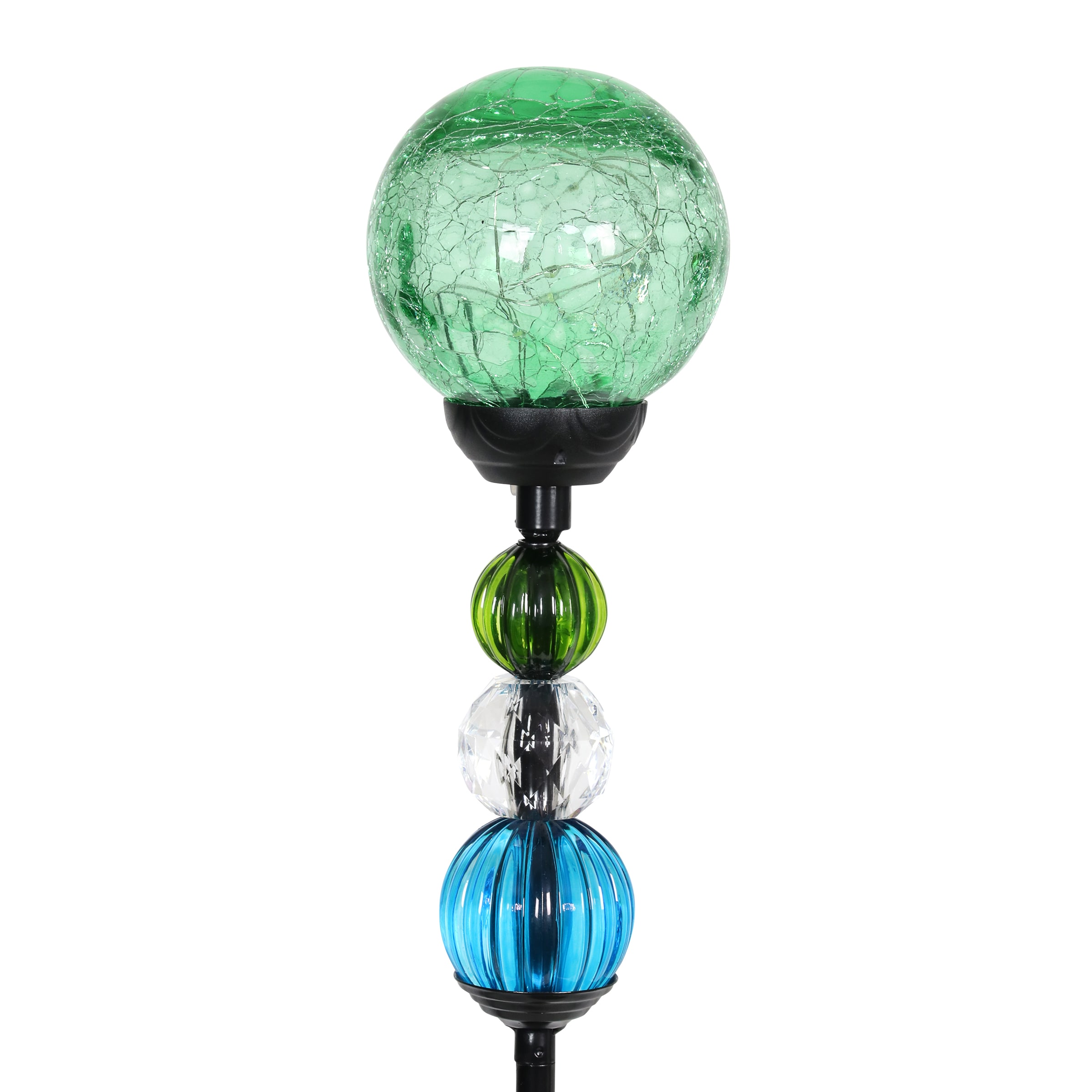Exhart 16733-RS 29.5-in Green Metal Solar Traditional Stake