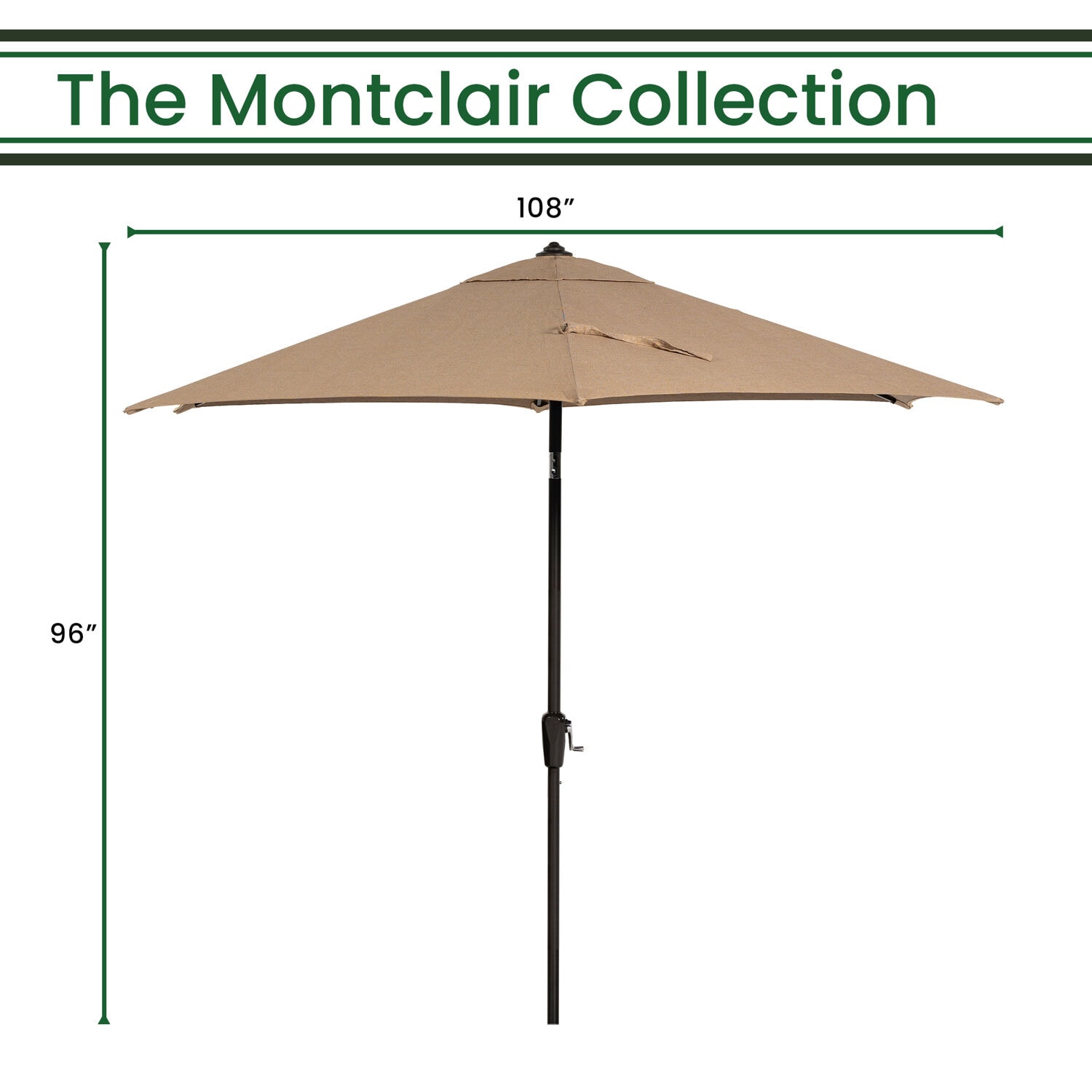 Hanover MCLRUMB9-TAN Umbrellas-2 - View #2