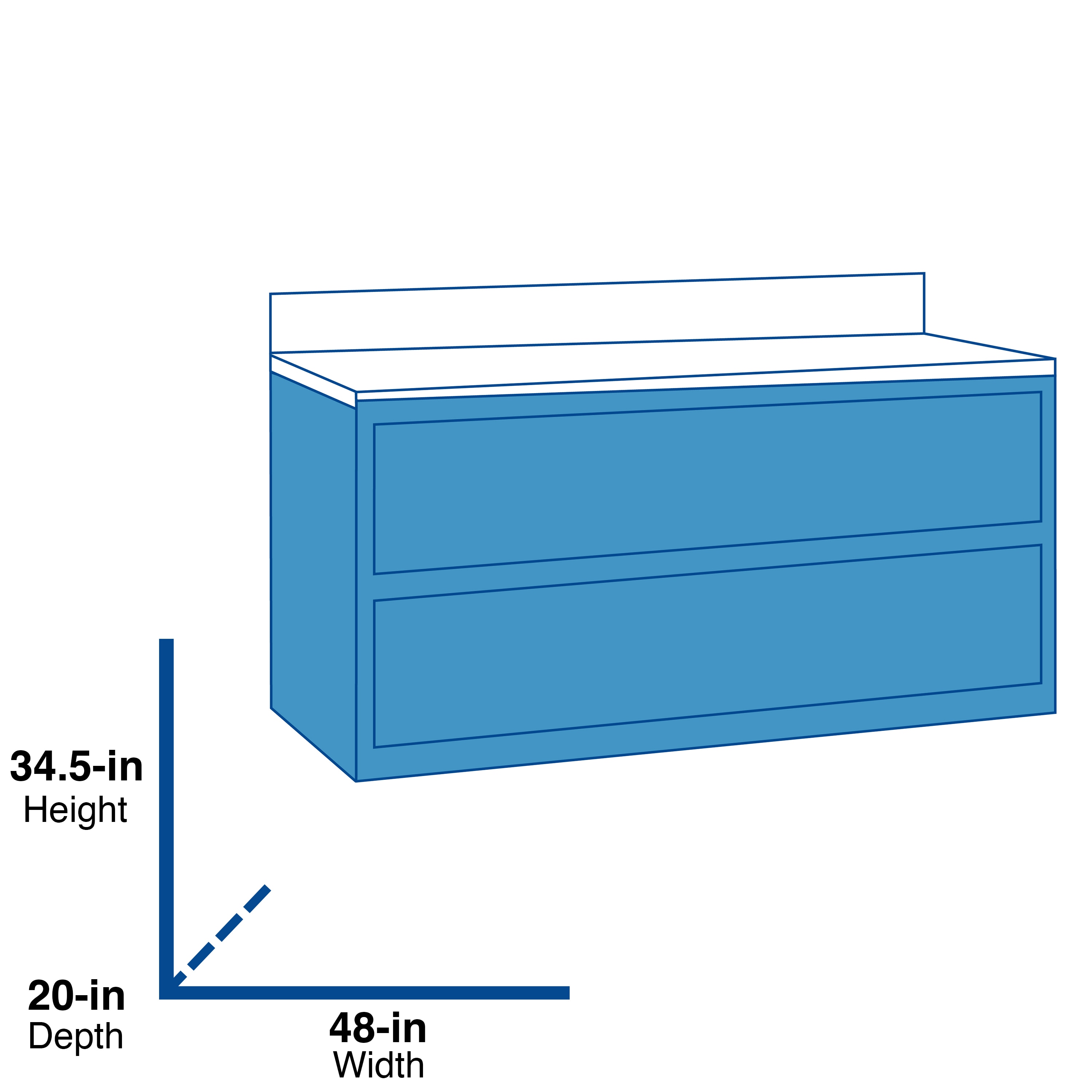 allen + roth LWS48HWV Bath-Vanity-Combo - View #2