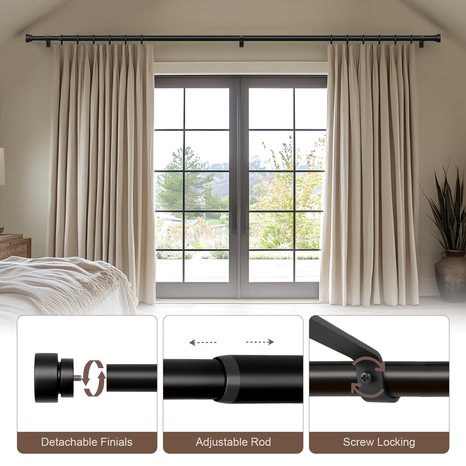 KIWDZFU LKI0818A339 Curtain-Rods - View #4