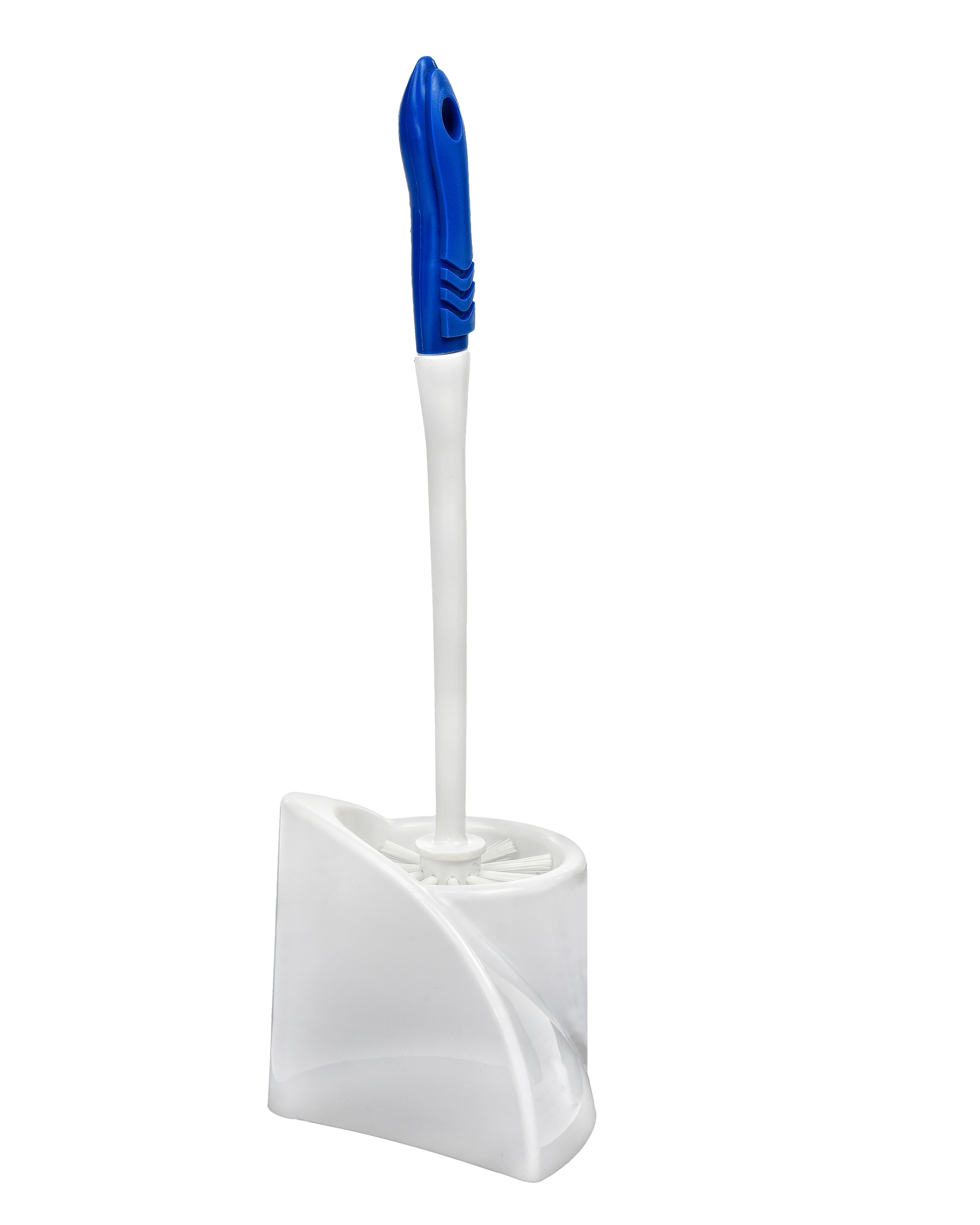 Alpine Industries 16 in Plastic Toilet Bowl Brush and Holder White