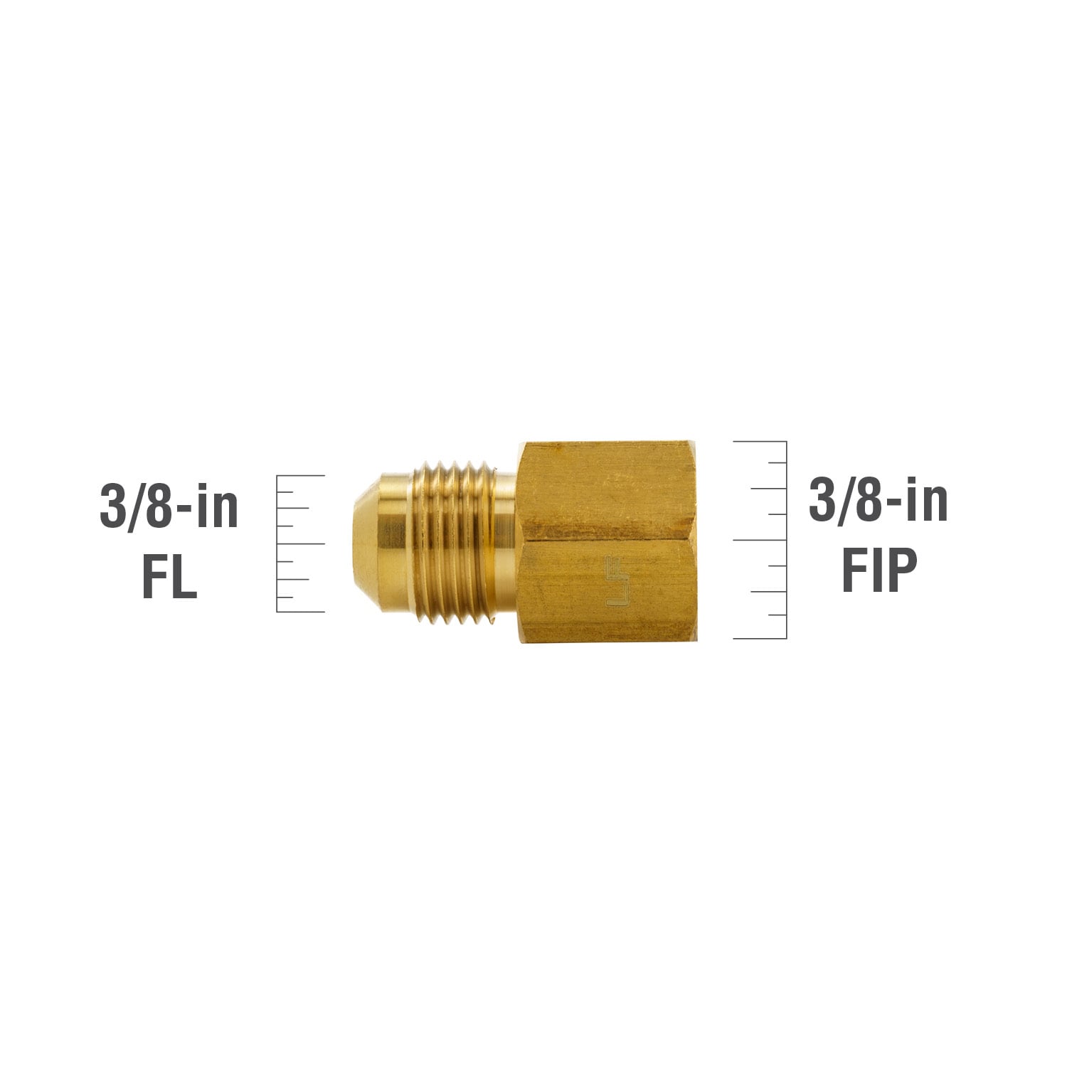 Proline Series 3/8-in x 1/2-in Threaded Coupling Fitting in the Brass  Fittings department at
