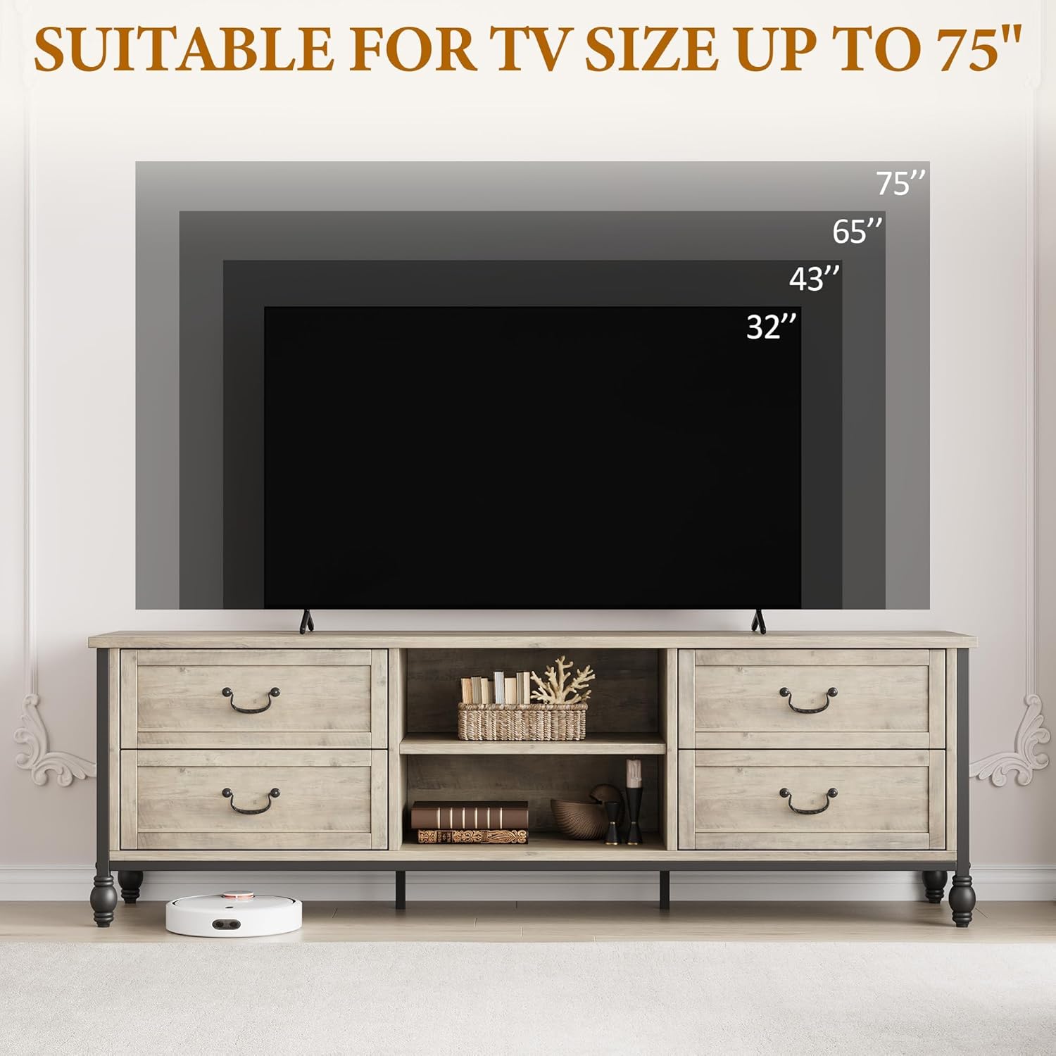 Qeetex LHF-DSG-PHO-15T36NOX Tv-Stands - View #3