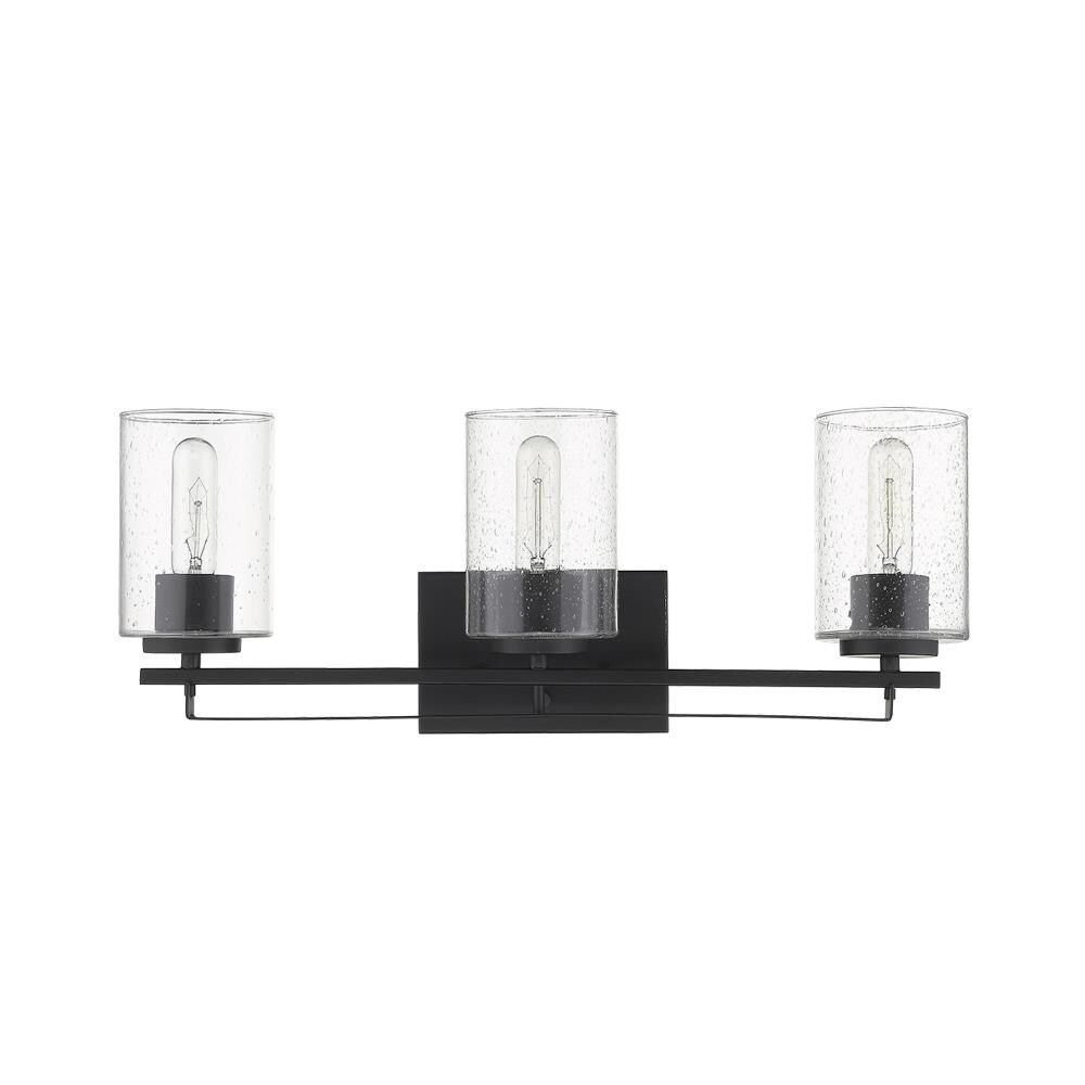 Acclaim Lighting Orella 3-Light Black Transitional Vanity Light in the ...