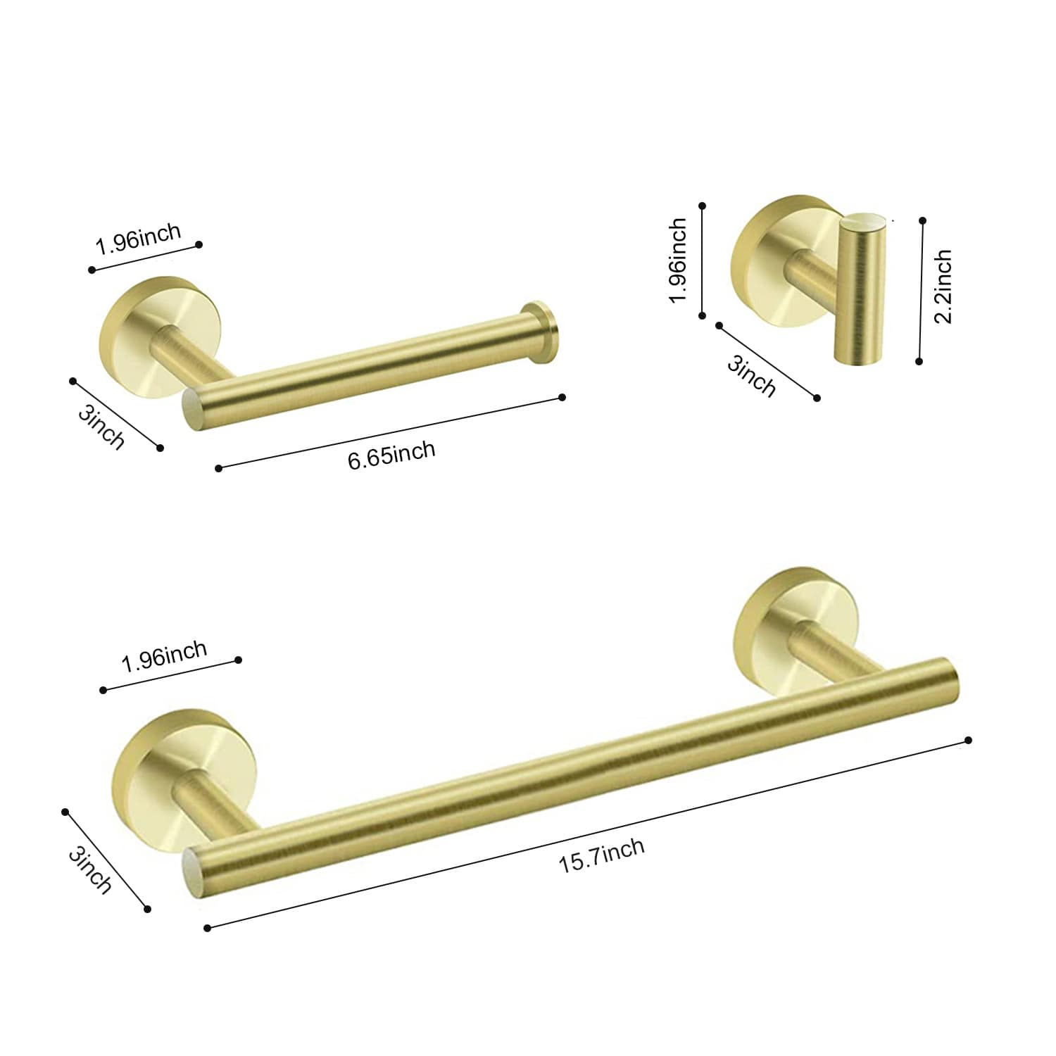 Rbied LTDZ-12 Decorative-Bath-Hardware-Kits - View #2