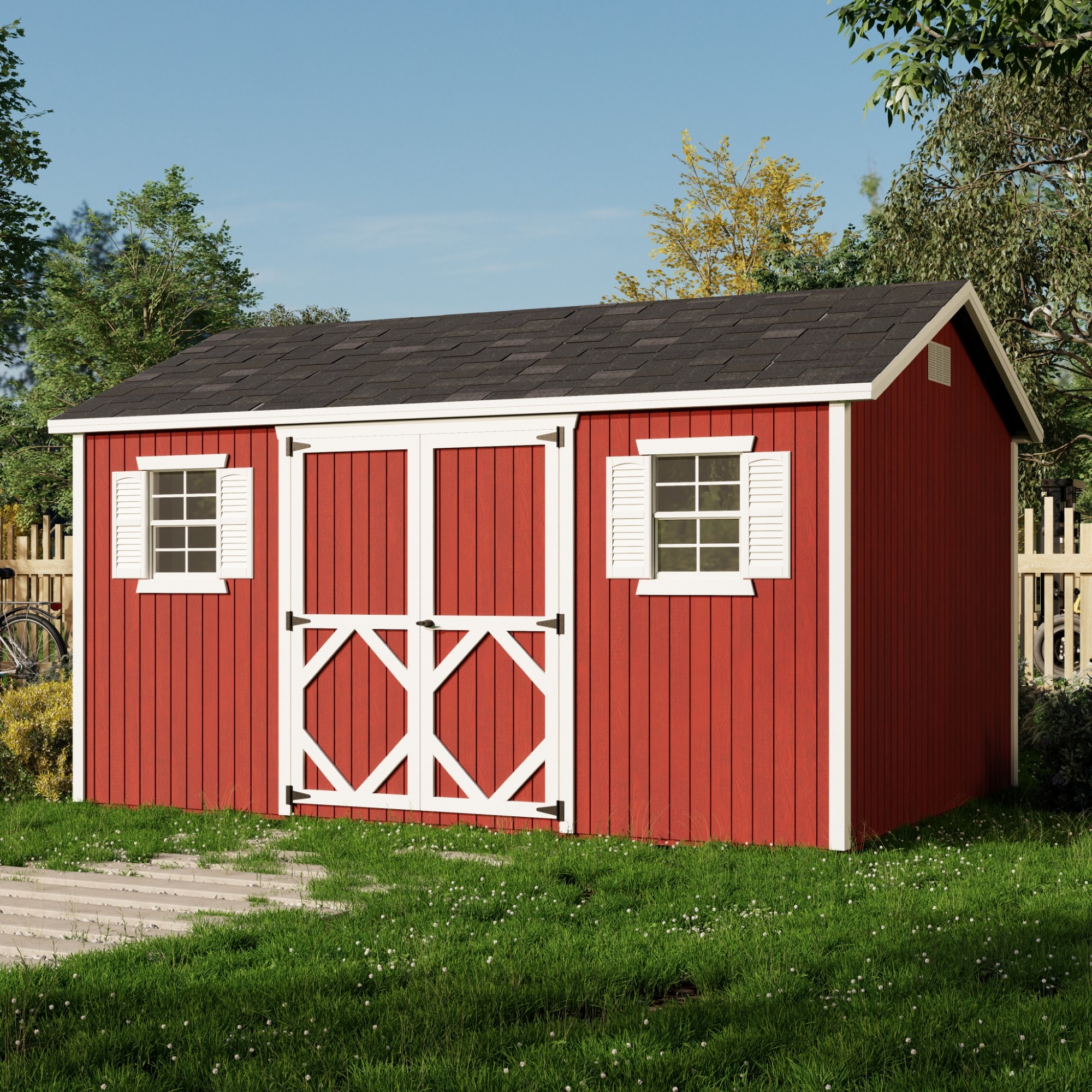 Little Cottage Co 10X14 CWS-PC Wood-Storage-Buildings - View #2