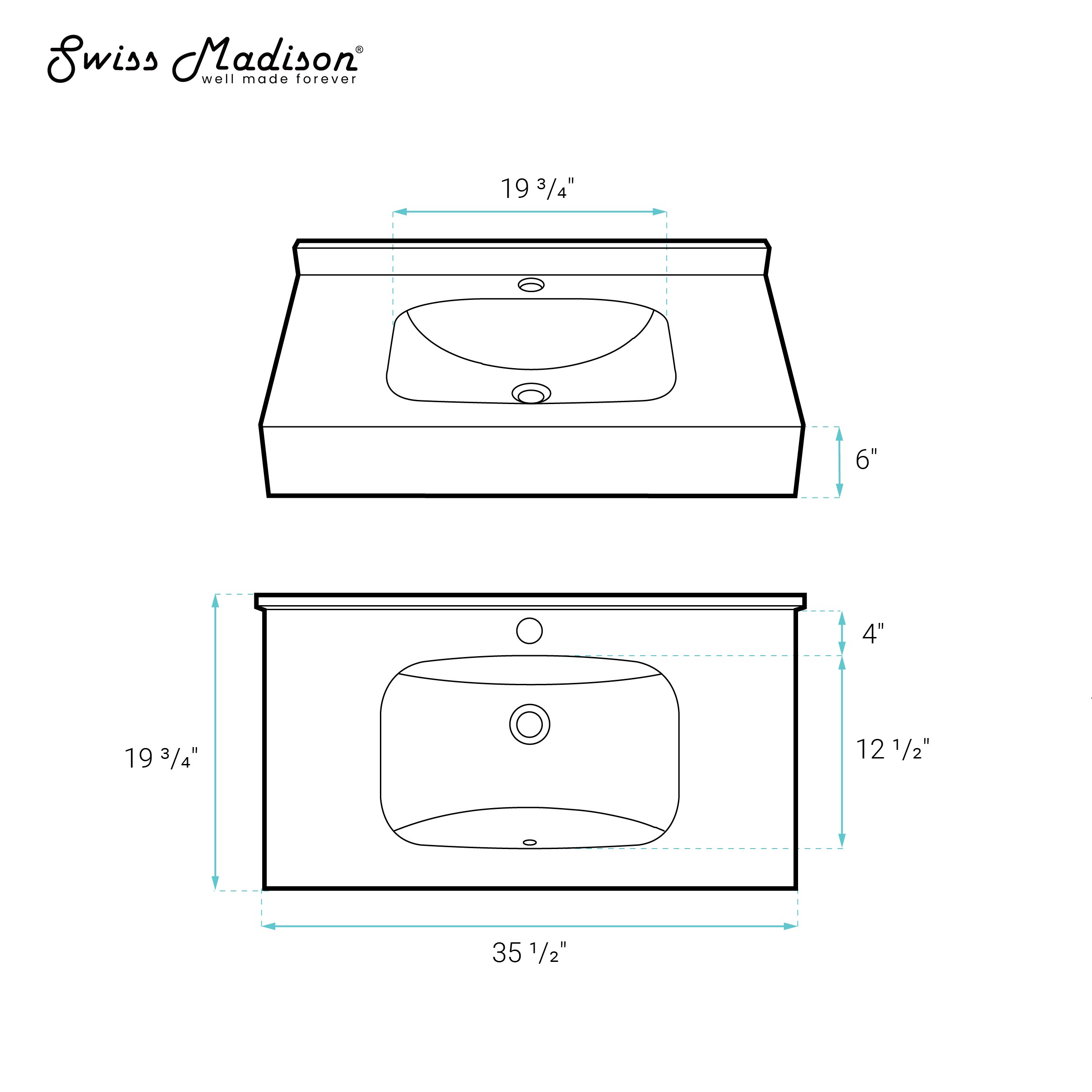 Swiss Madison SM-25-WSVIC03GY Bath-Sink - View #6