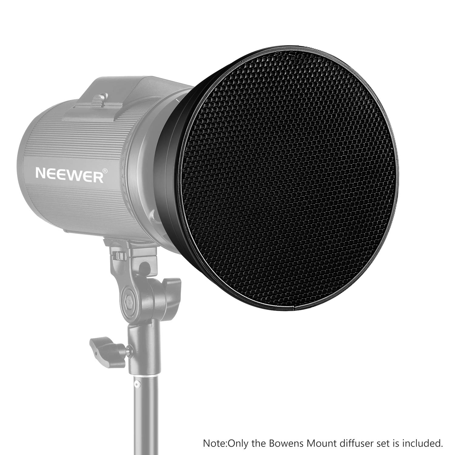 NEEWER 7 Inch Standard Reflector Soft Diffuser with 20 40 and 60 Degree ...